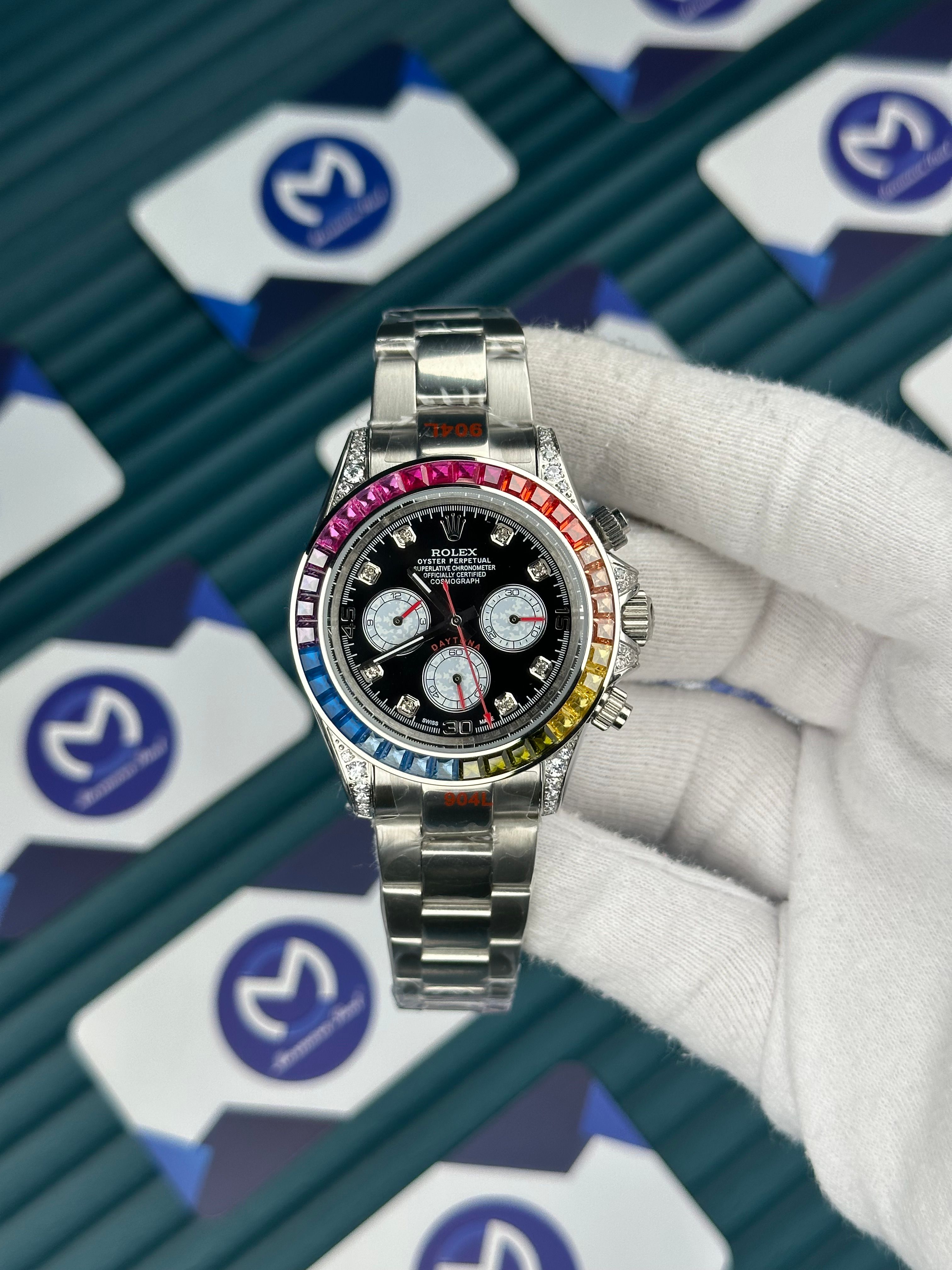Rolex Rainbow Silver 