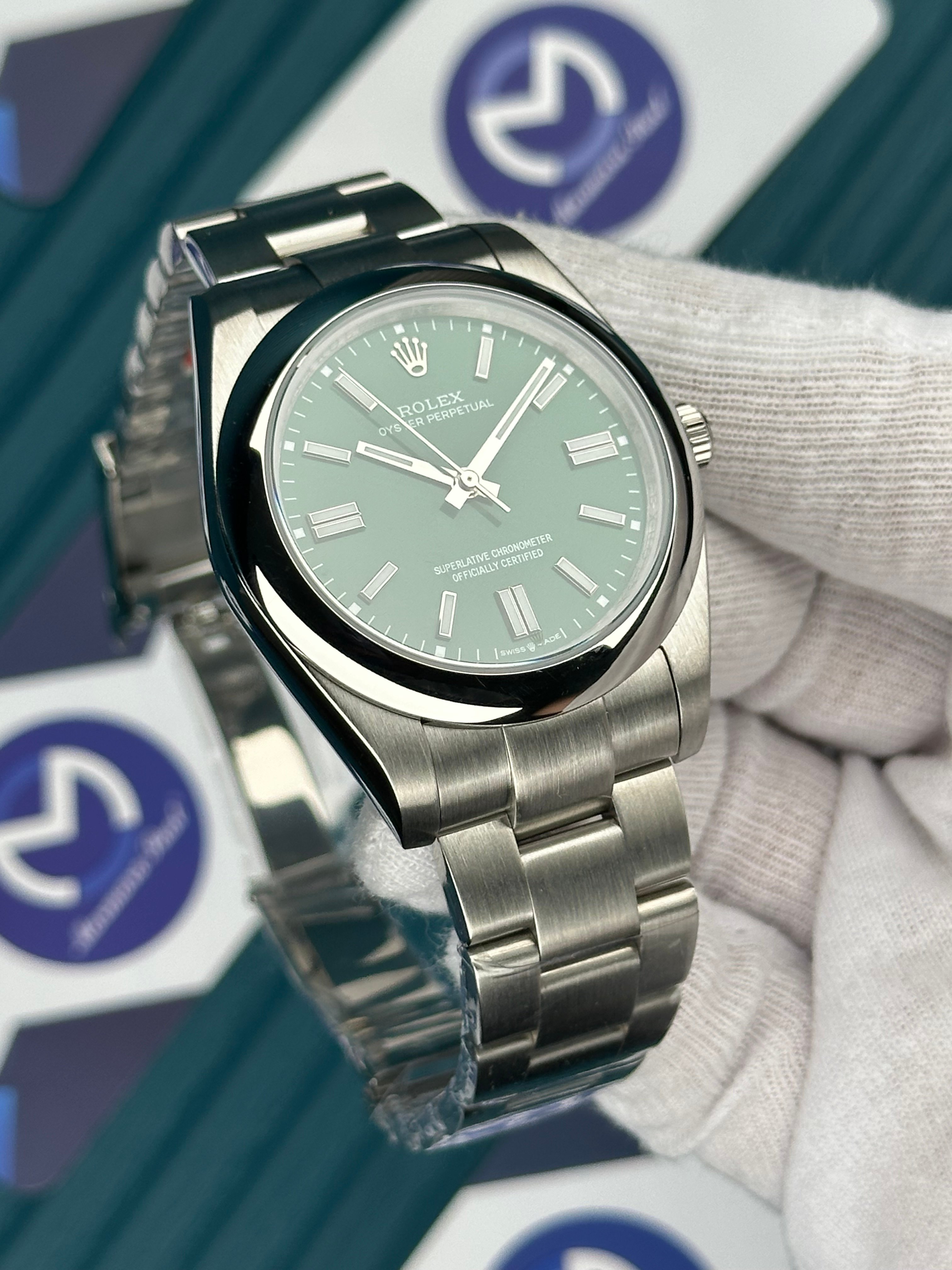ROLEX OYSTER PERPETUAL GREEN 