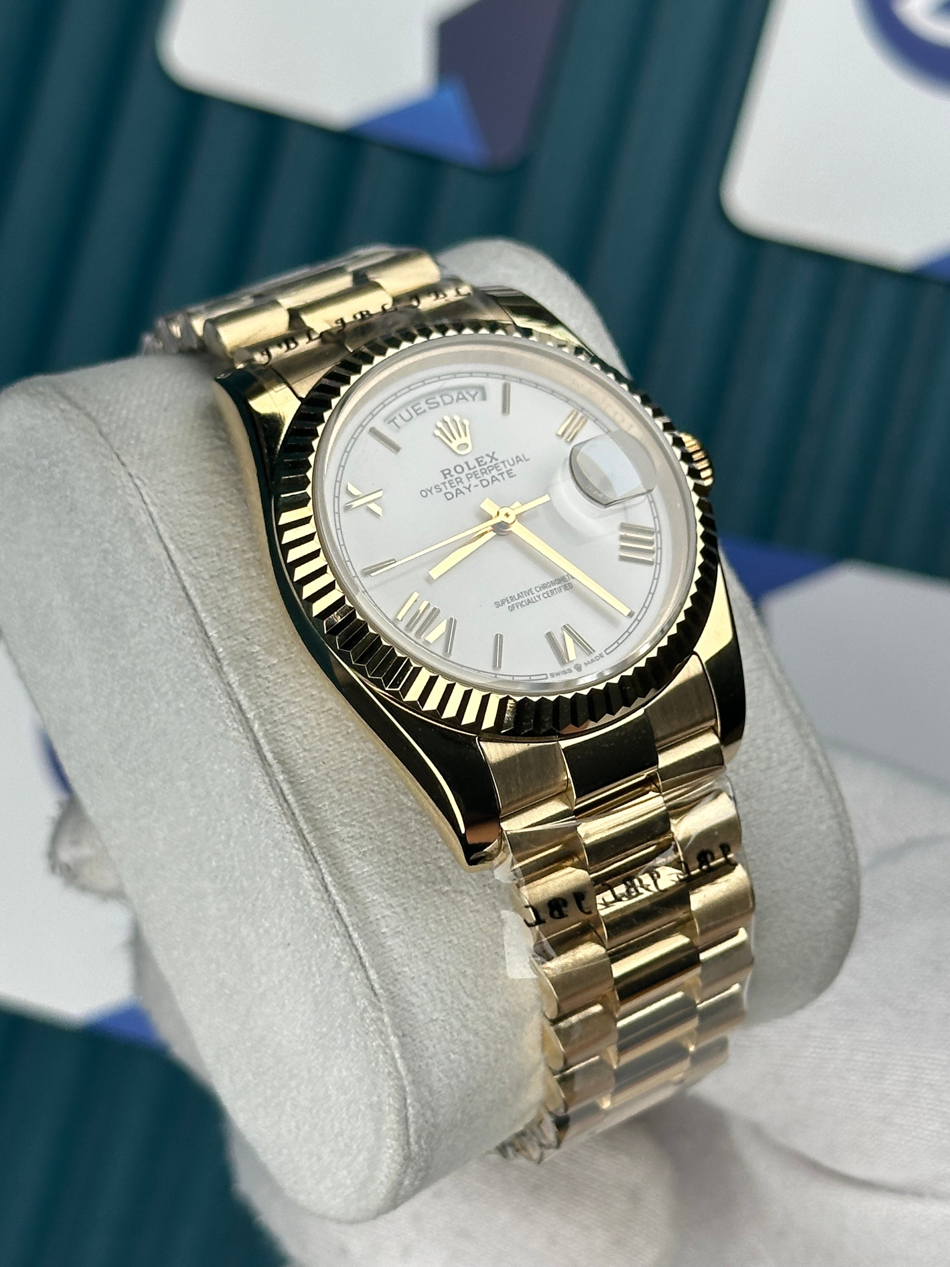 ROLEX 36 DAYDATE BEYAZ KADRAN GOLD PRESIDENT 