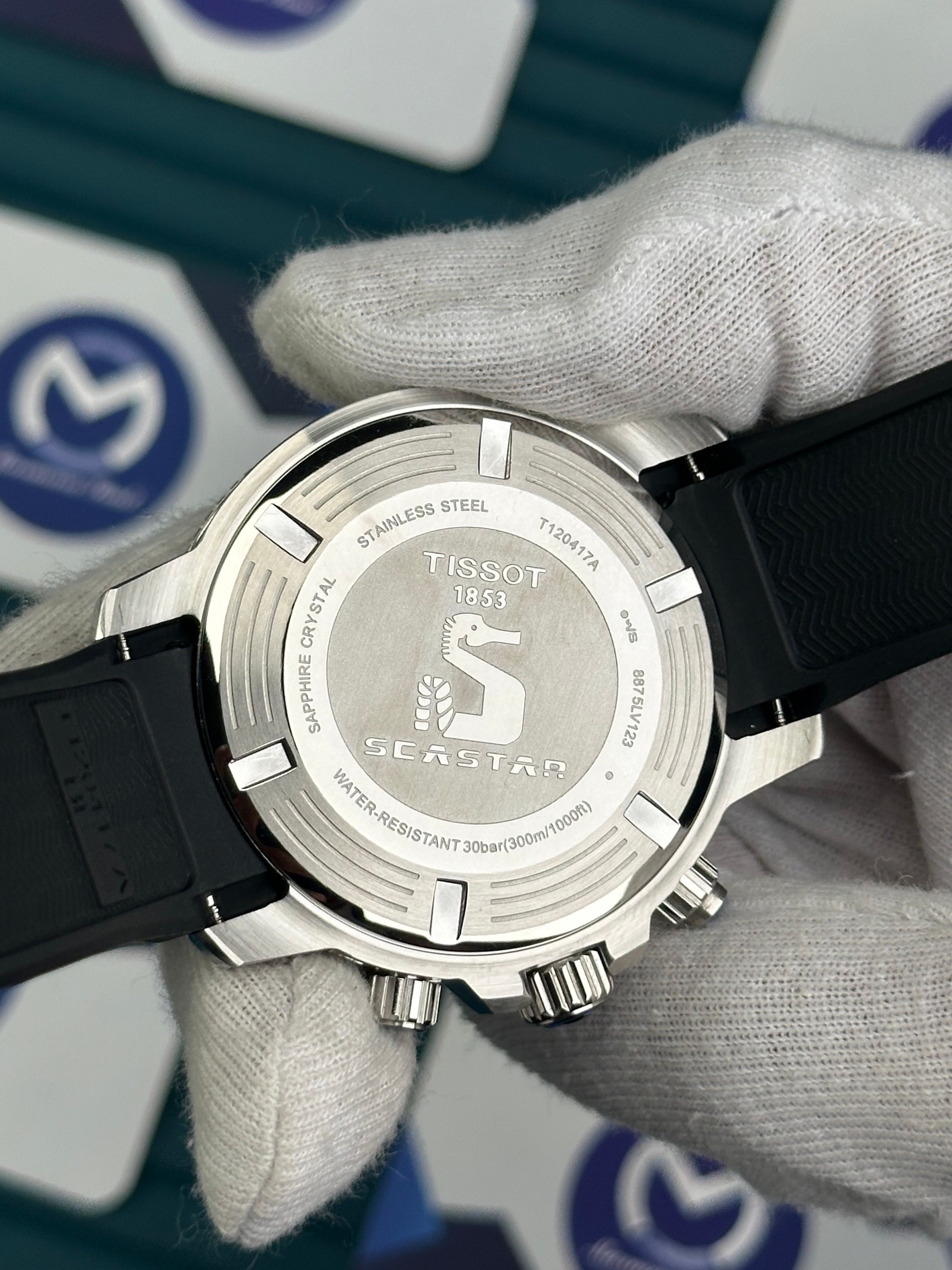 TISSOT SEASTAR 1000 CHRONO BLACK RUBBER