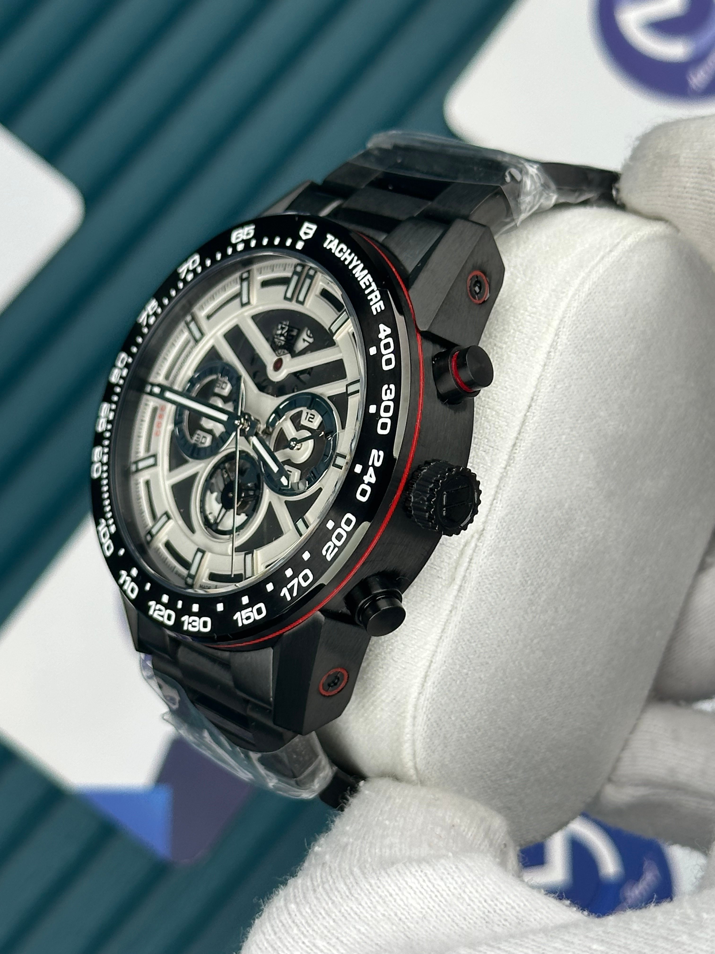 Tagheuer Carrera Calibre Heuer 1 Otomatik İskelet Karbon