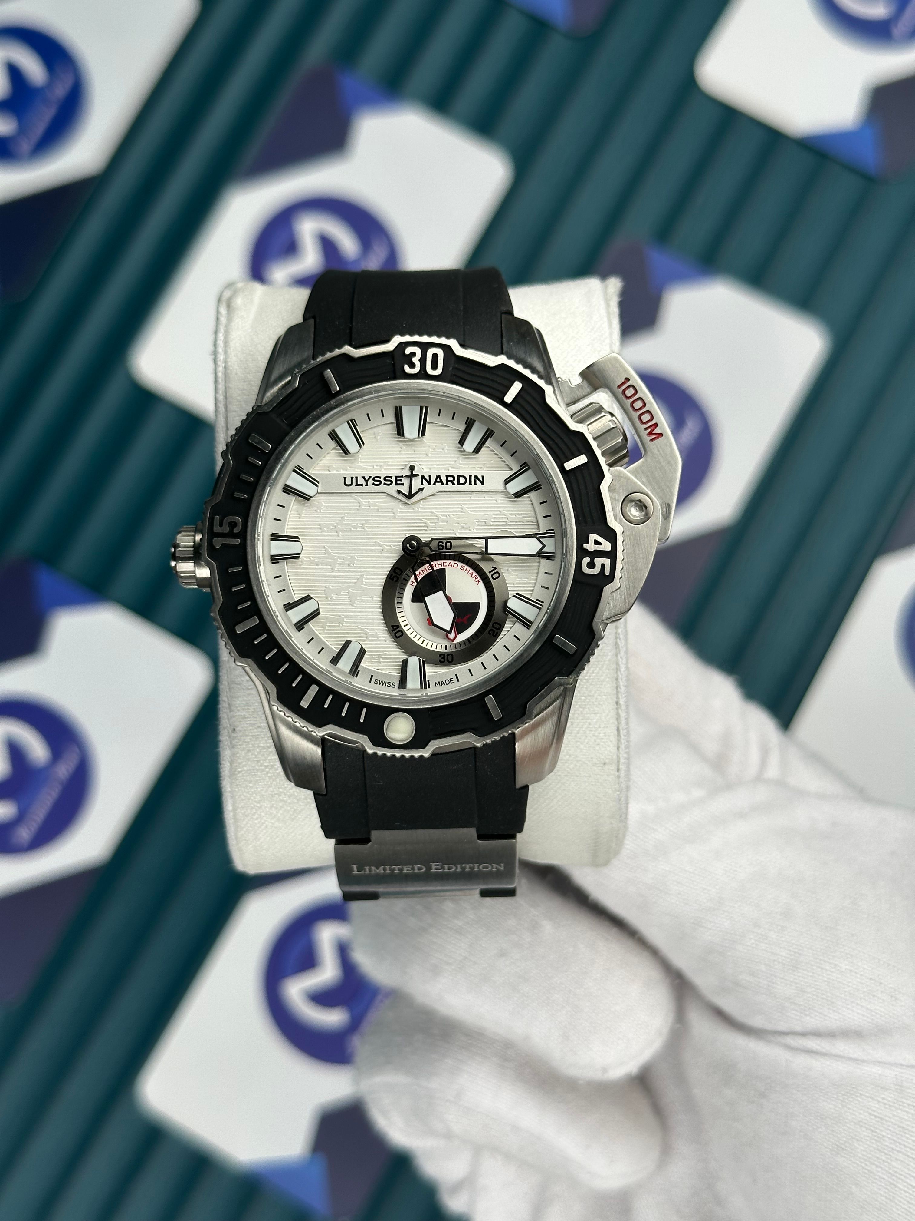 Ulysse Nardin Hammerhead Shark Diver Deep Dive Black White