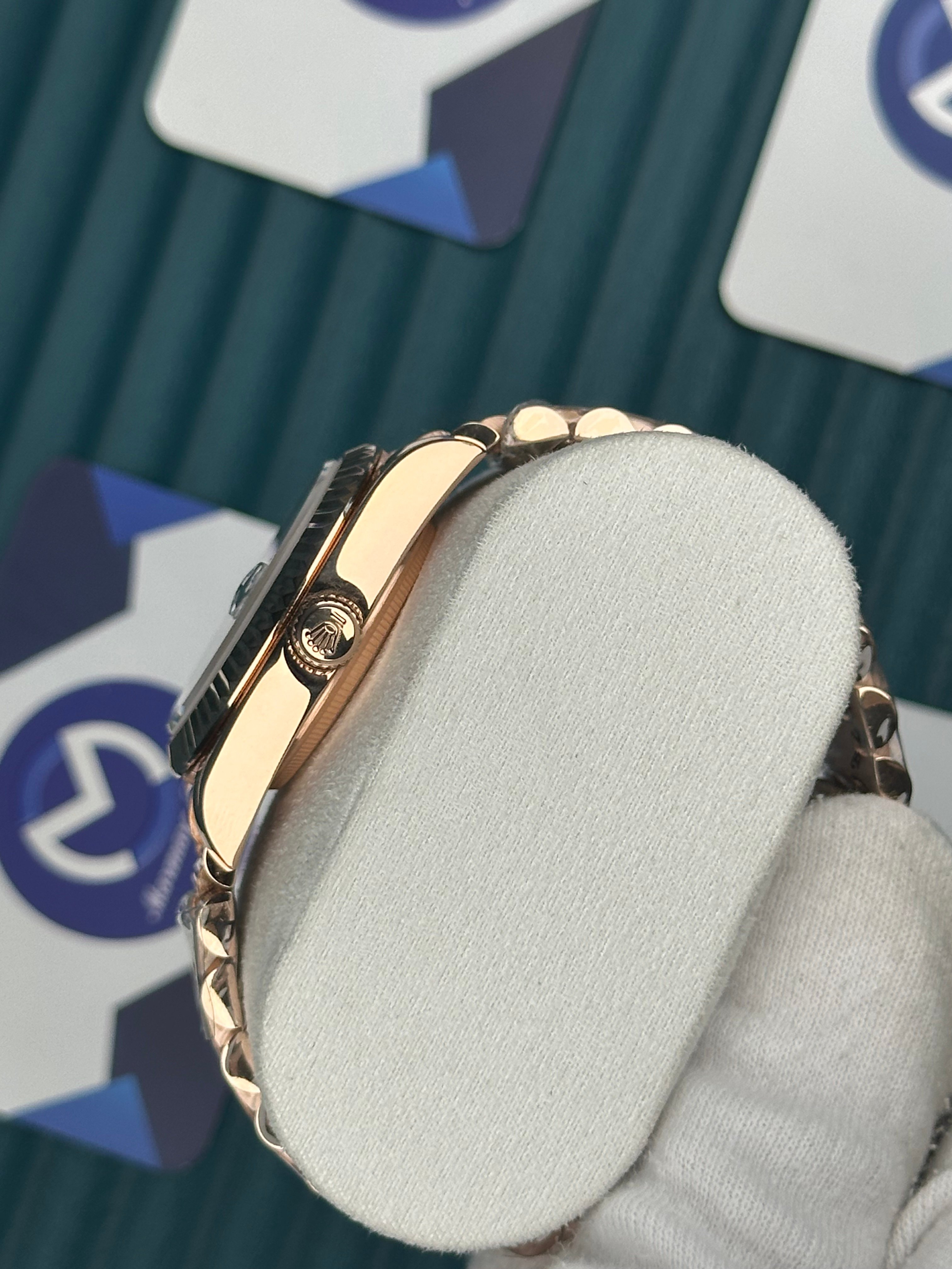 ROLEX 36 BEYAZ KADRAN ROMA INDEX ROSE PRESIDENT