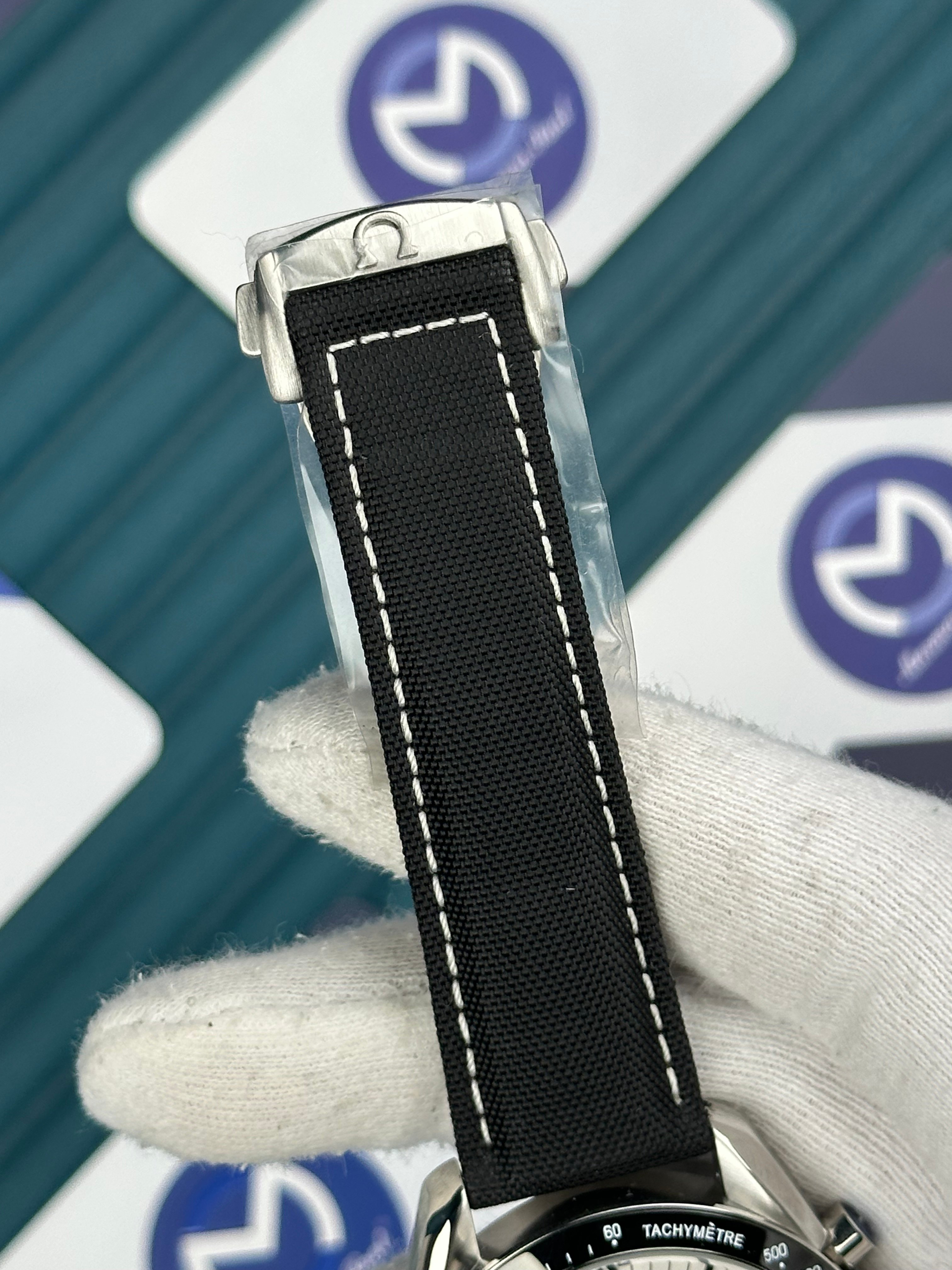 Omega Speedmaster Apollo Siyah Deri Kordon