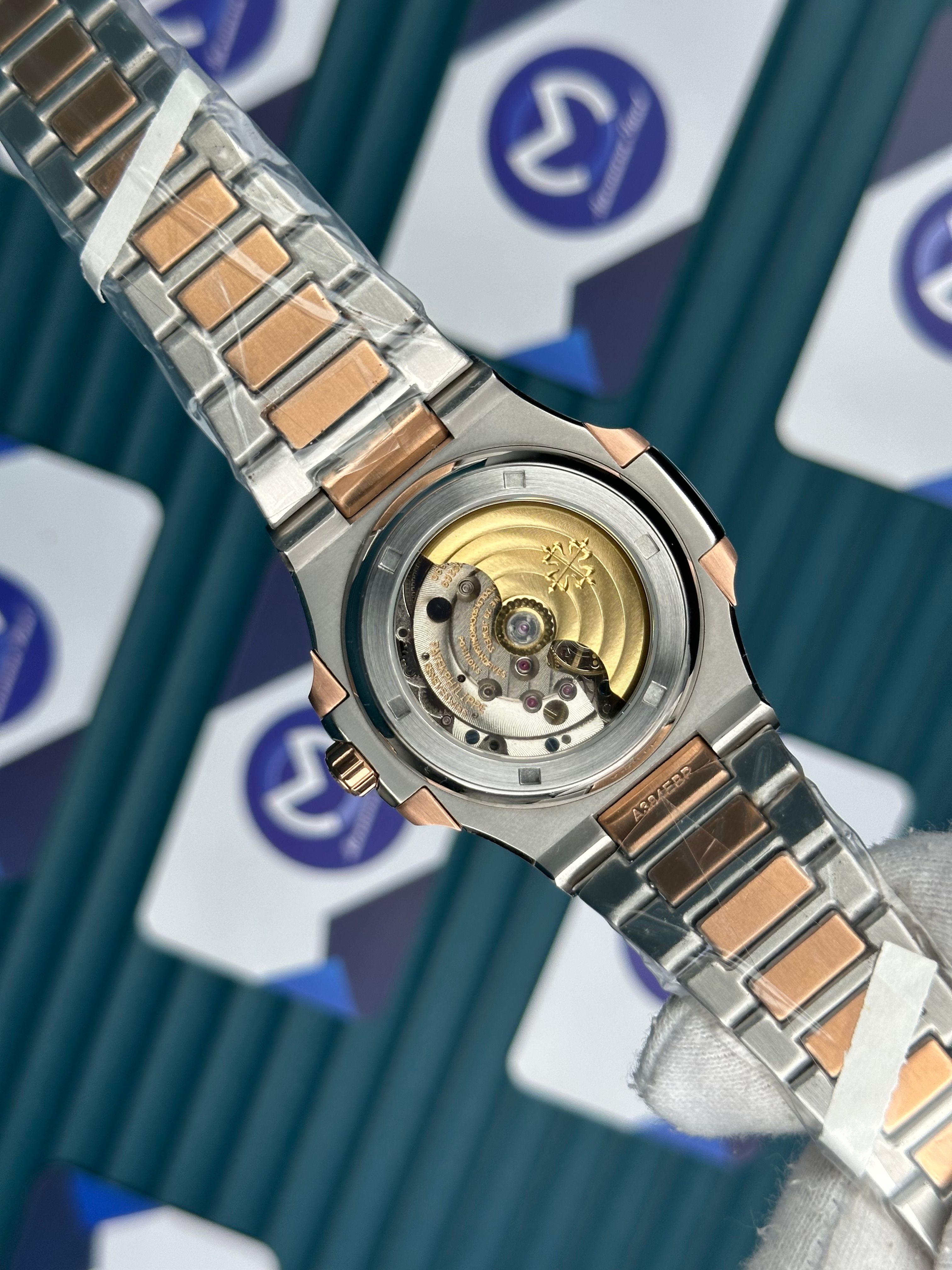 Patek Philippe Silver Rose Kordon Mavi Kadran