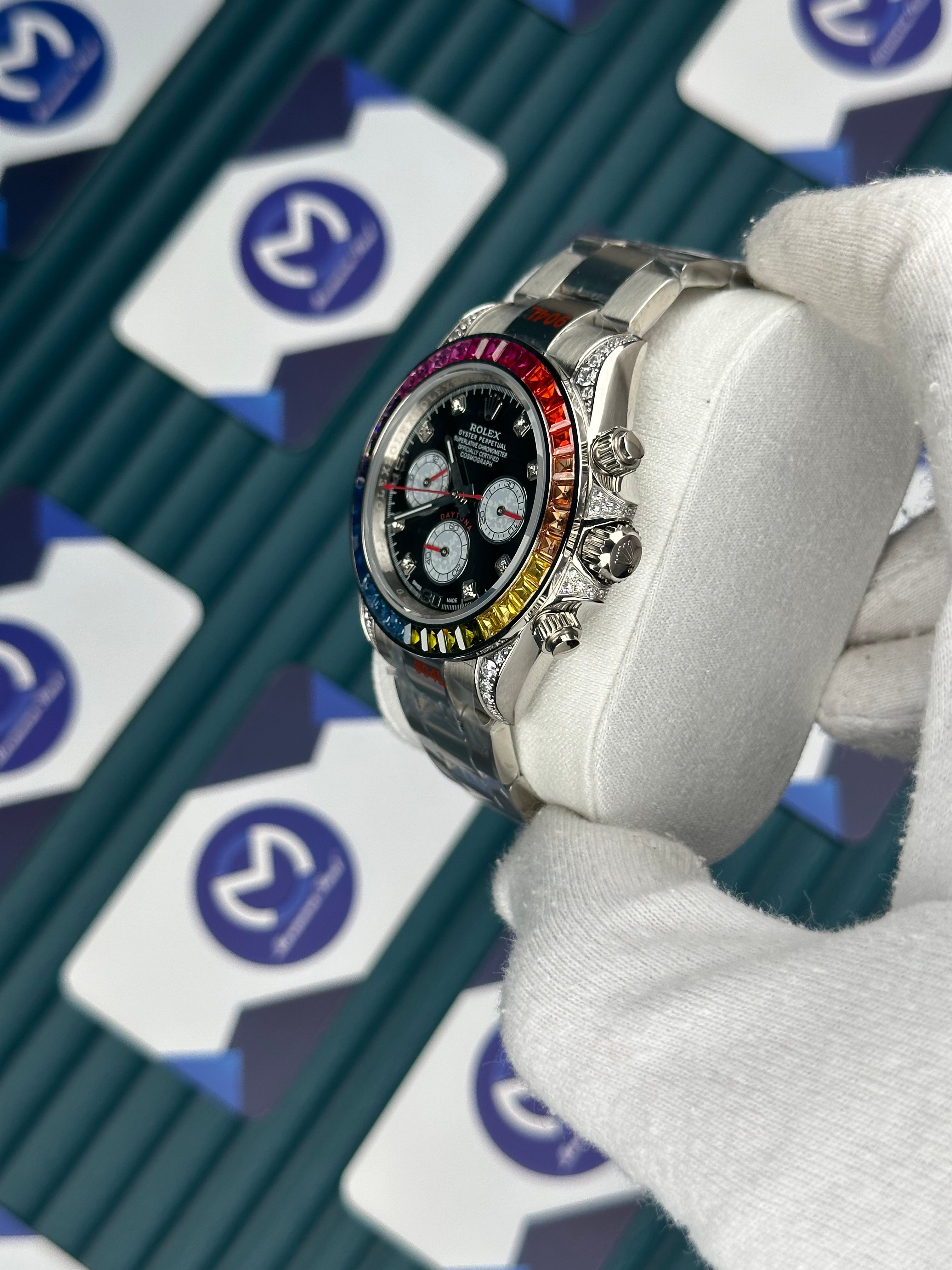 Rolex Rainbow Silver 