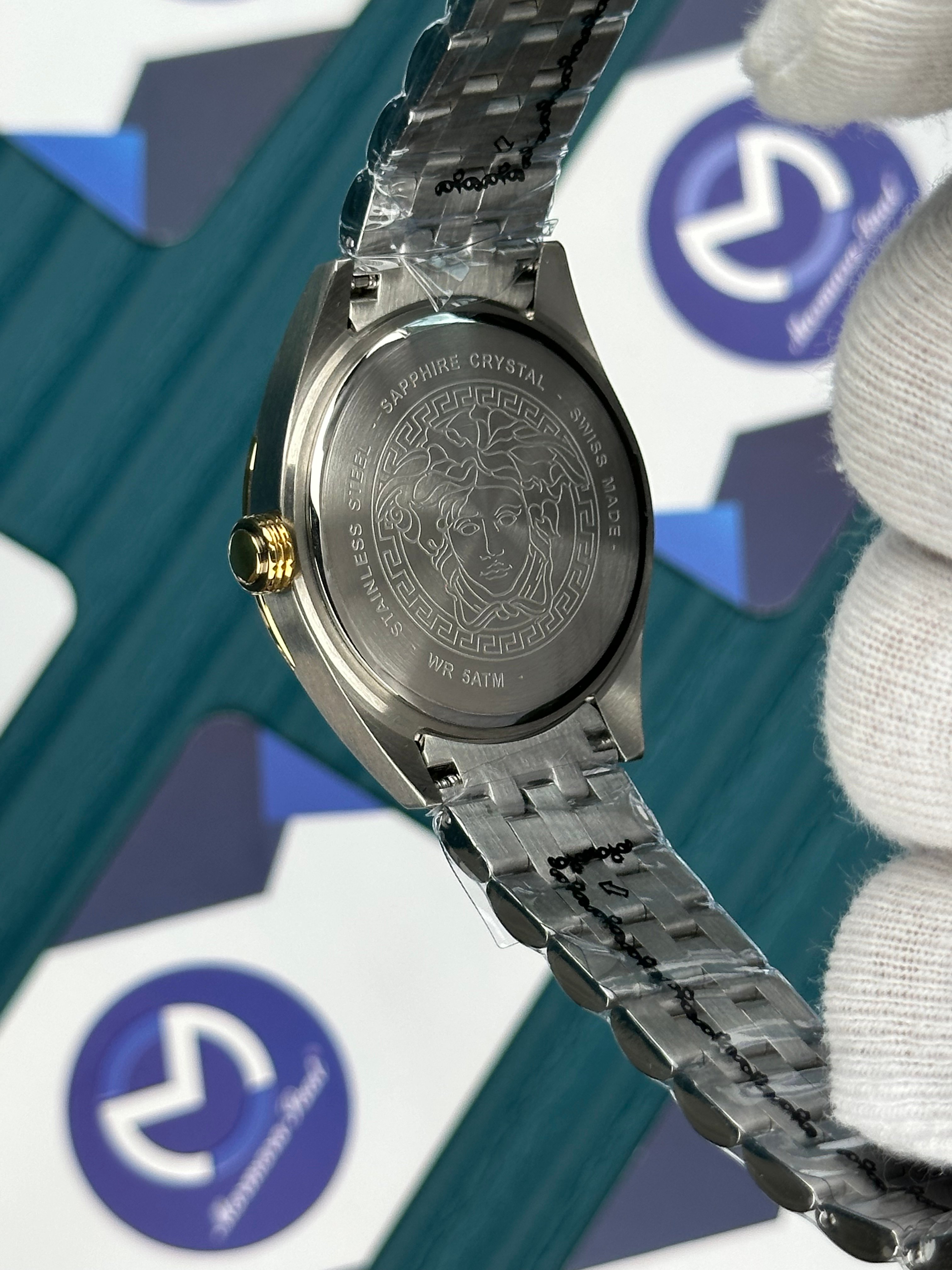 VERSACE 36 DESENLİ BEYAZ GOLD-SILVER JUBILE