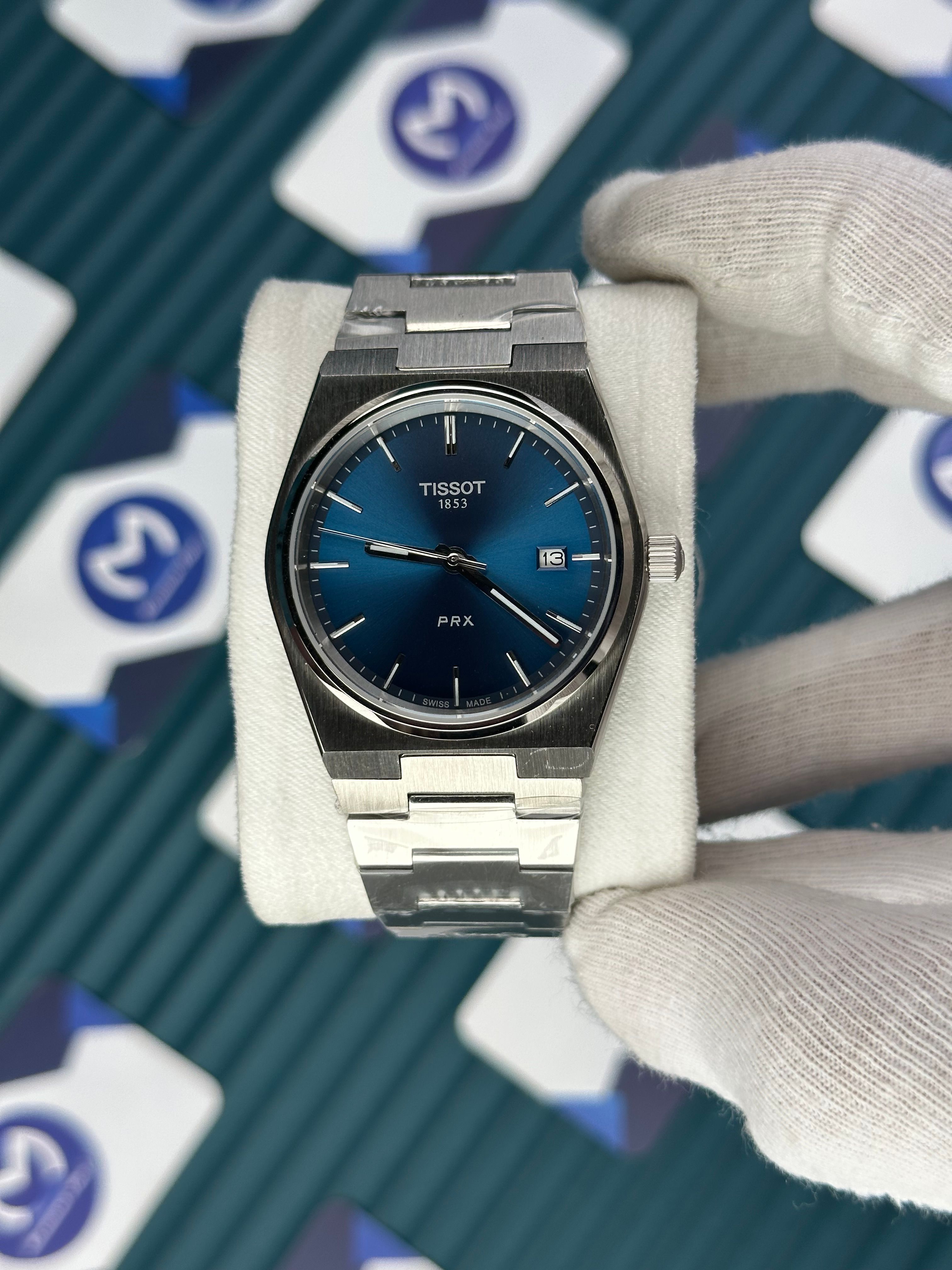 TISSOT PRX BLUE DIAL SILVER 