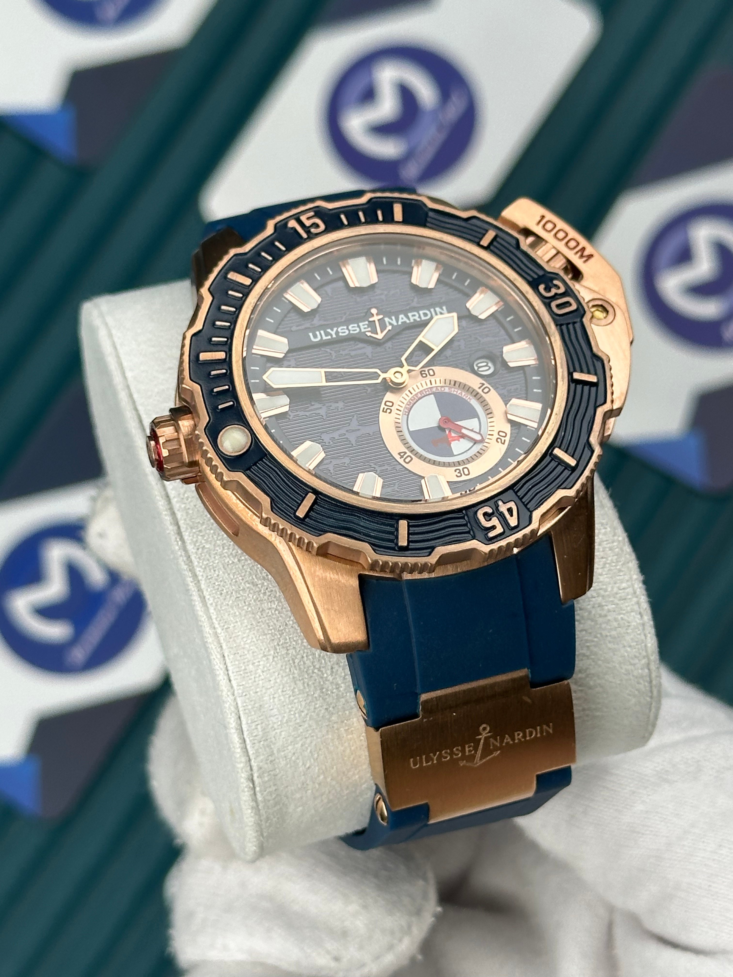 Ulysse Nardin Hammerhead Shark Rose Case Blue 