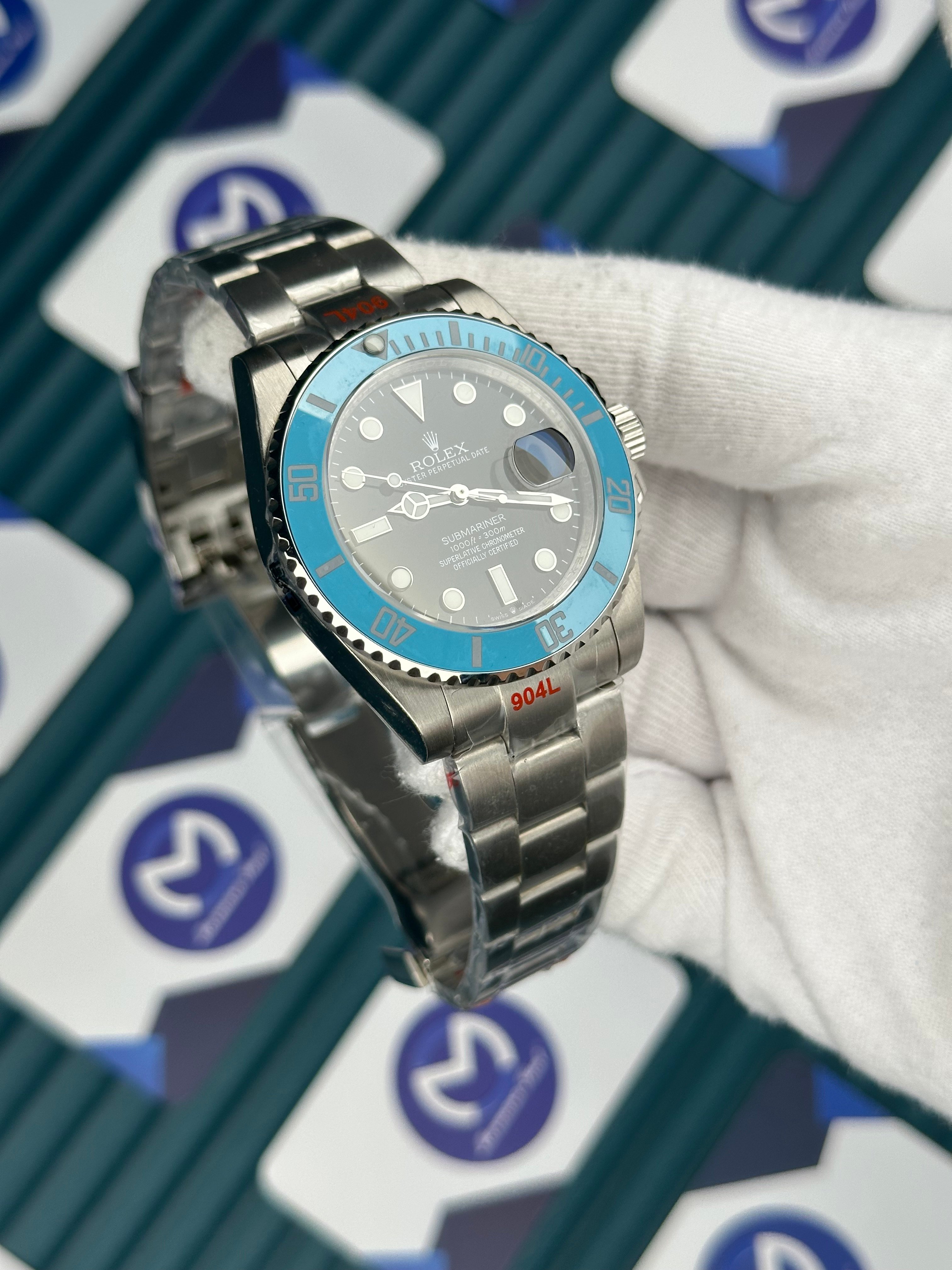 Submariner Seramik Mavi Bezel Siyah Kadran