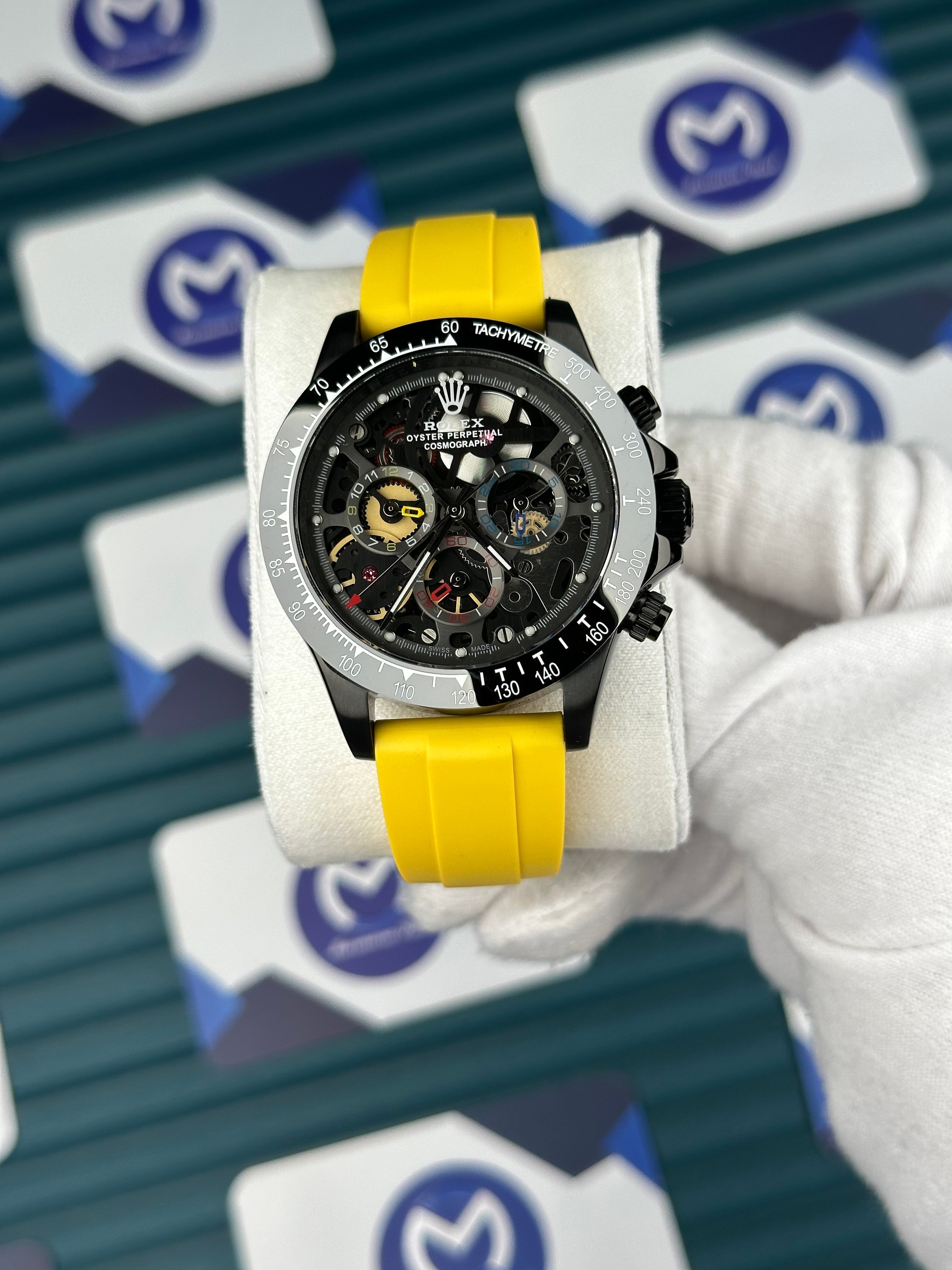 Rolex Daytona Juan Pablo Montoya Black Yellow Rubber Oysterflex