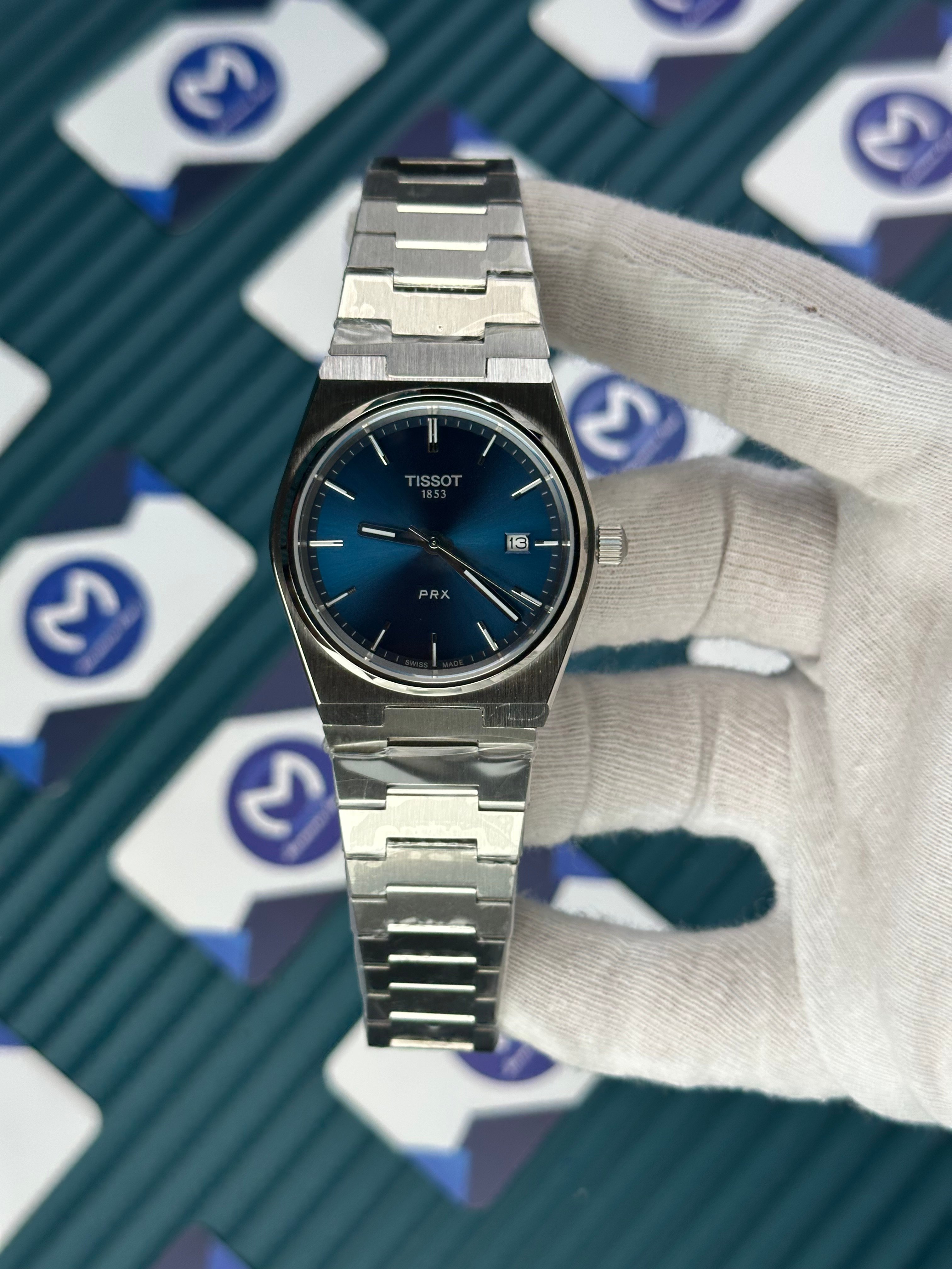 TISSOT PRX BLUE DIAL SILVER 