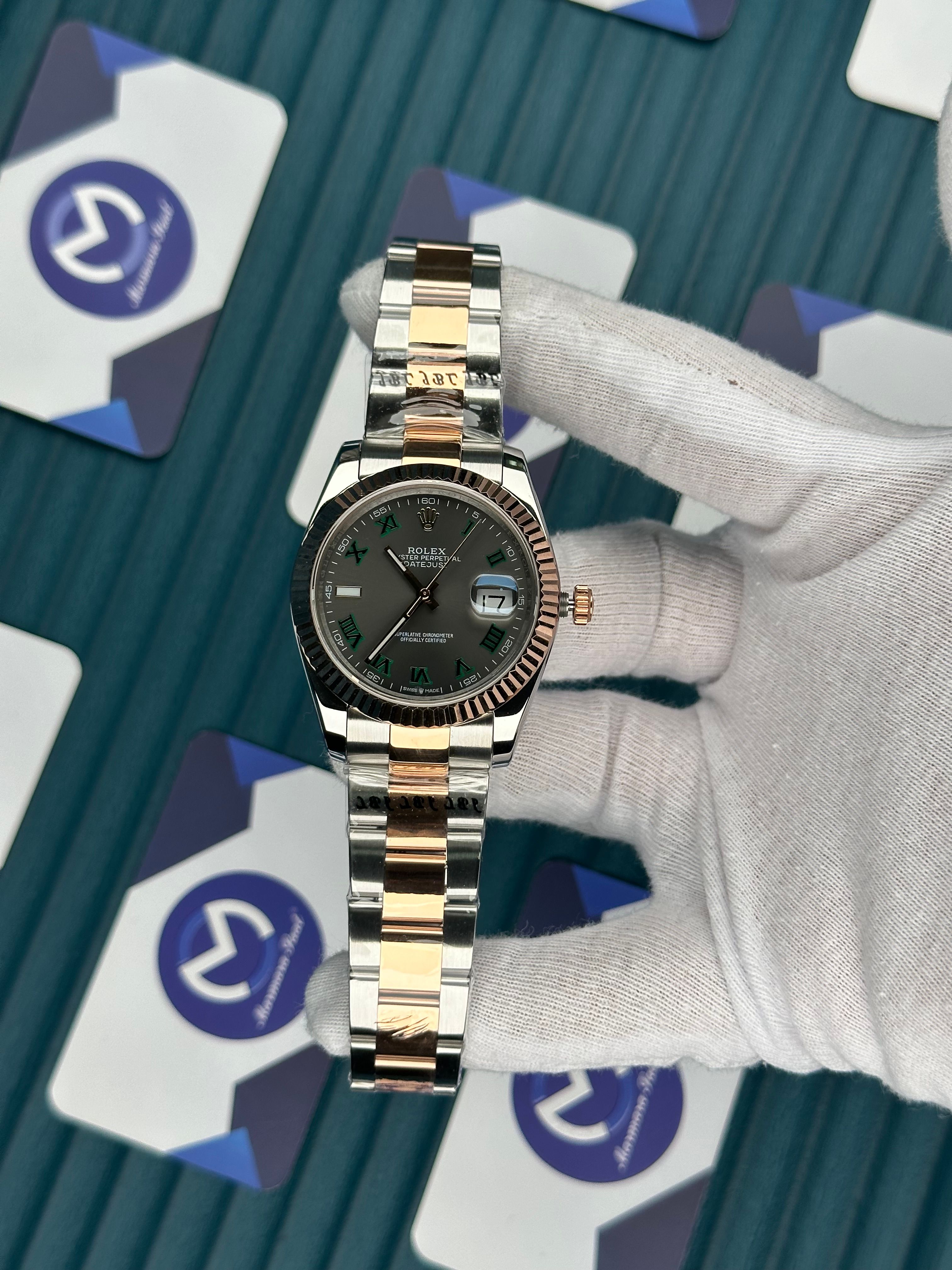 ROLEX DATEJUST ARDUVAZ ROSE-SILVER OYSTER