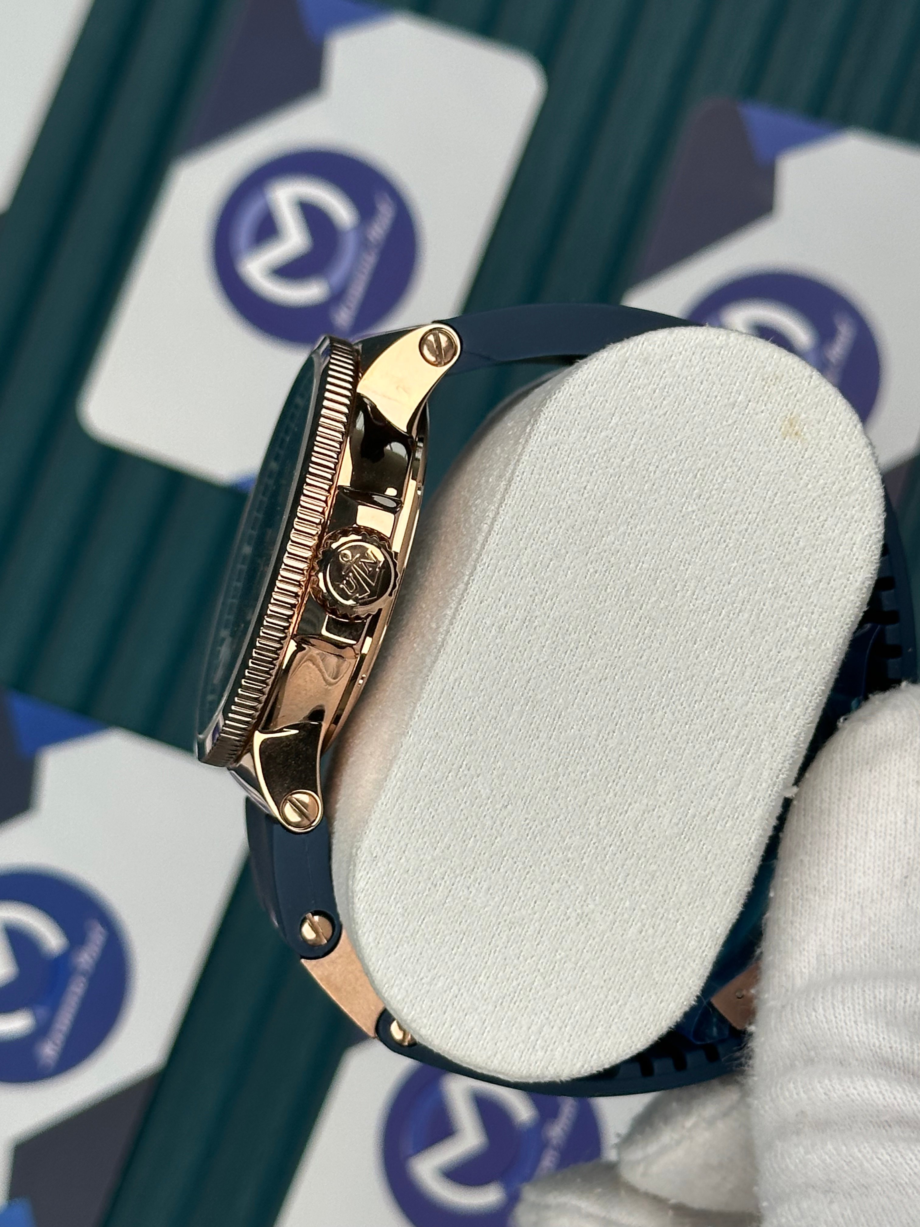 Ulysse Nardin Rose Case Blue Cord Chronometer Automatic