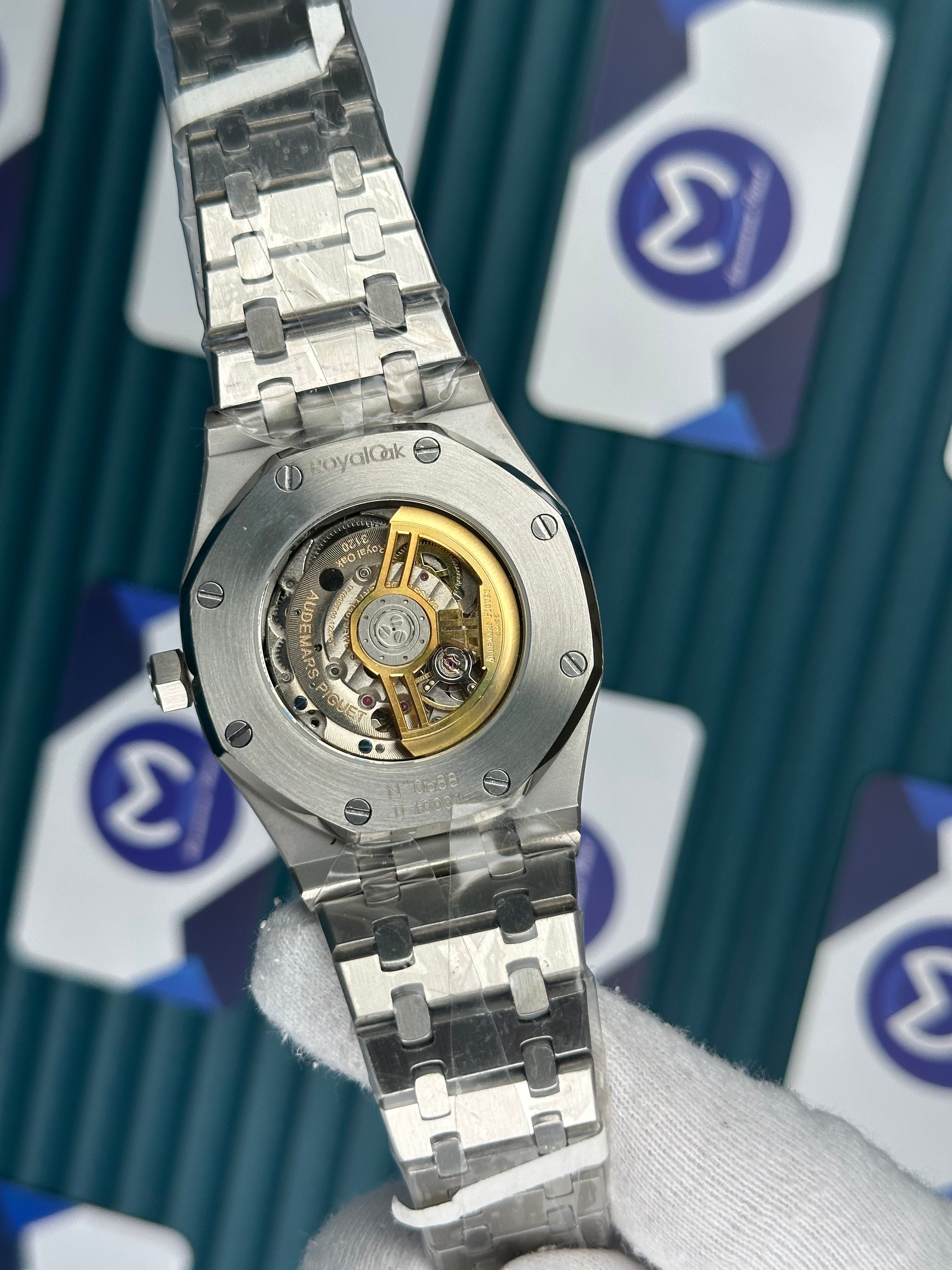 Audemars Piguet Royal Oak Gümüş Kordon Siyah Kadran İskelet Automatic