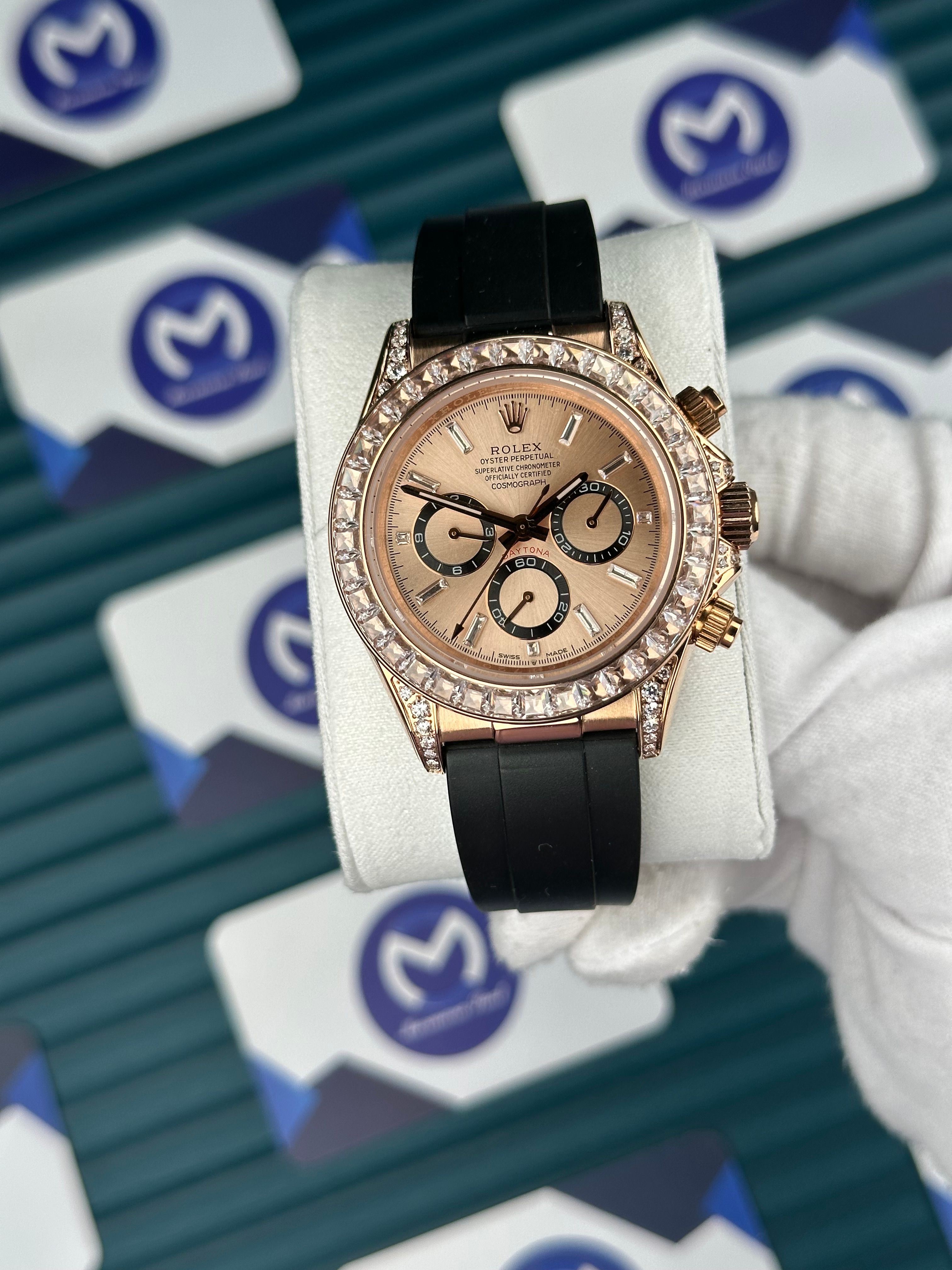 Rolex Daytona Pırlanta Bezel Taşlı Oysterflex