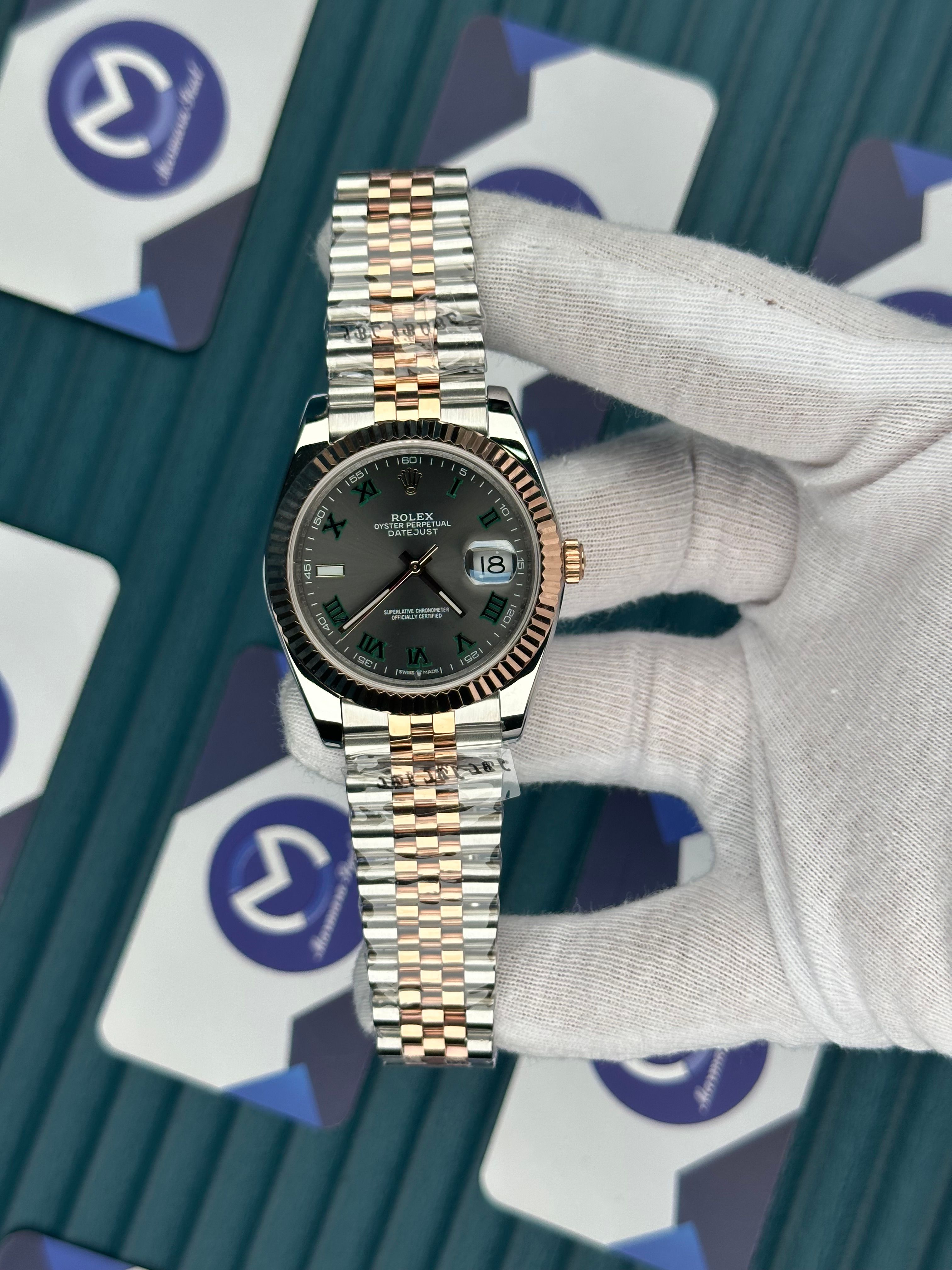 ROLEX DATEJUST ARDUVAZ ROSE-SILVER