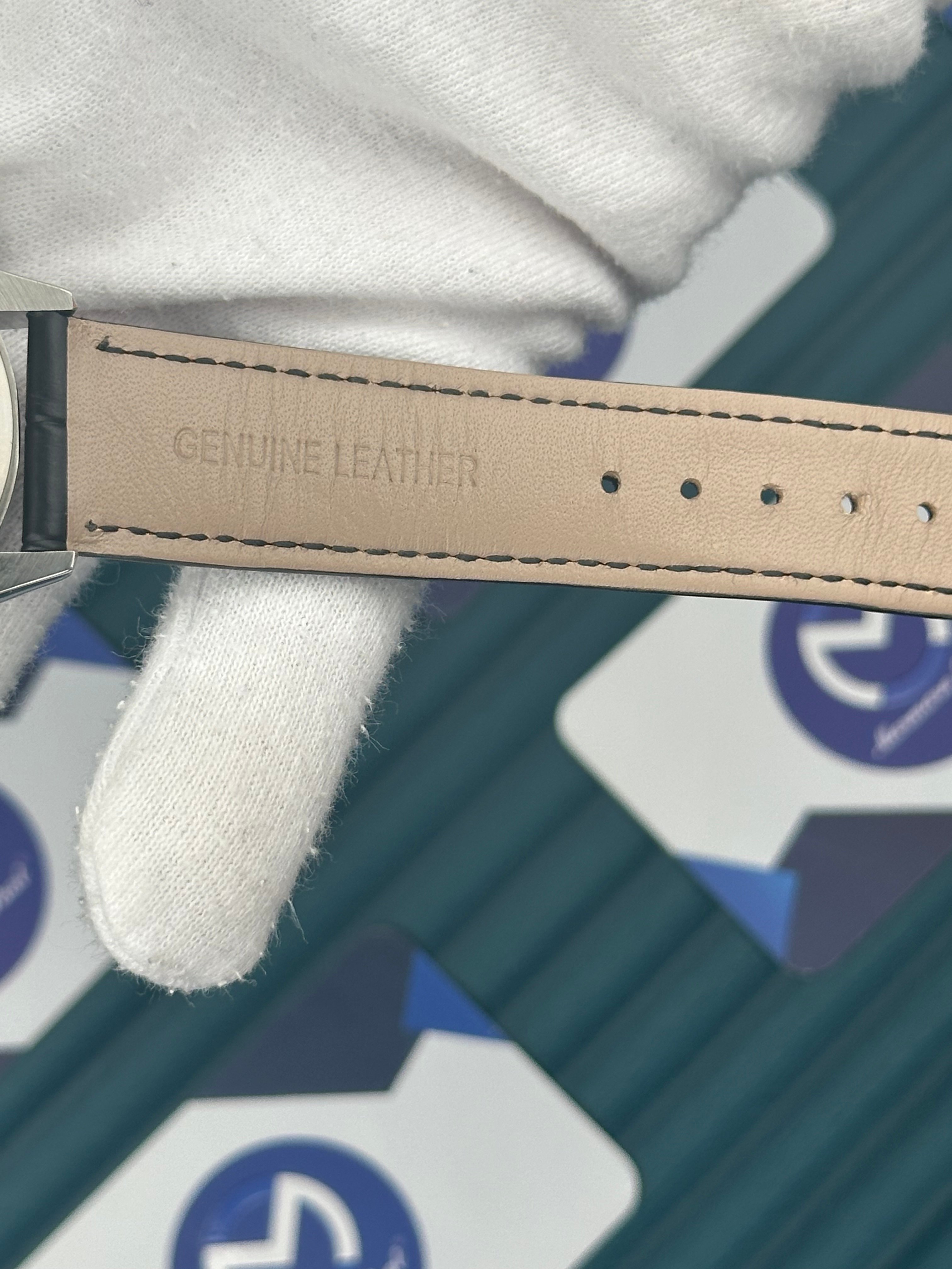 Rolex Cellini Gümüş Kasa Fonskiyonlu Siyah Deri Kordon