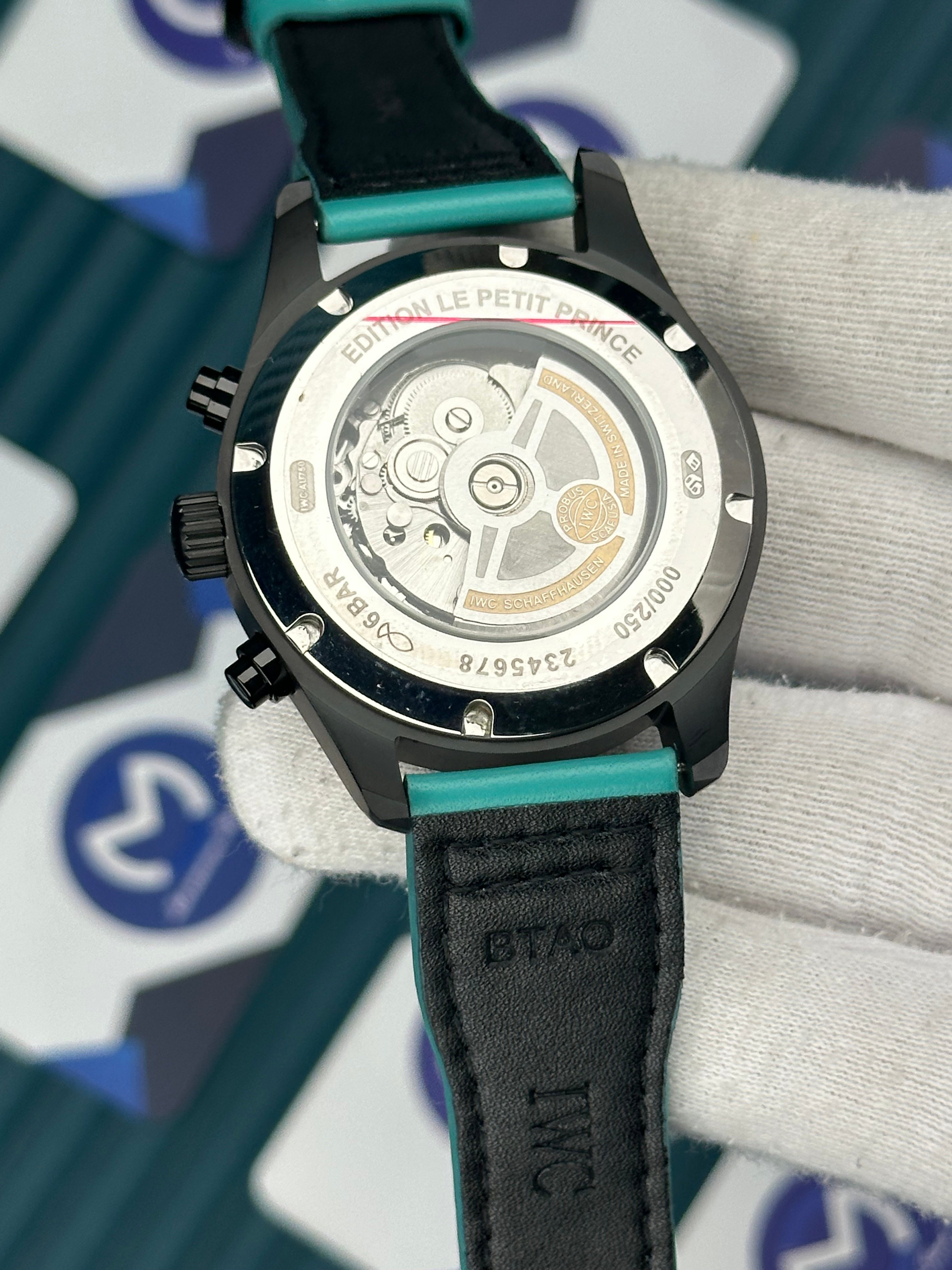 IWC BIG PILOT'S TURQUOISE  BLACK CHRONOGRAPH