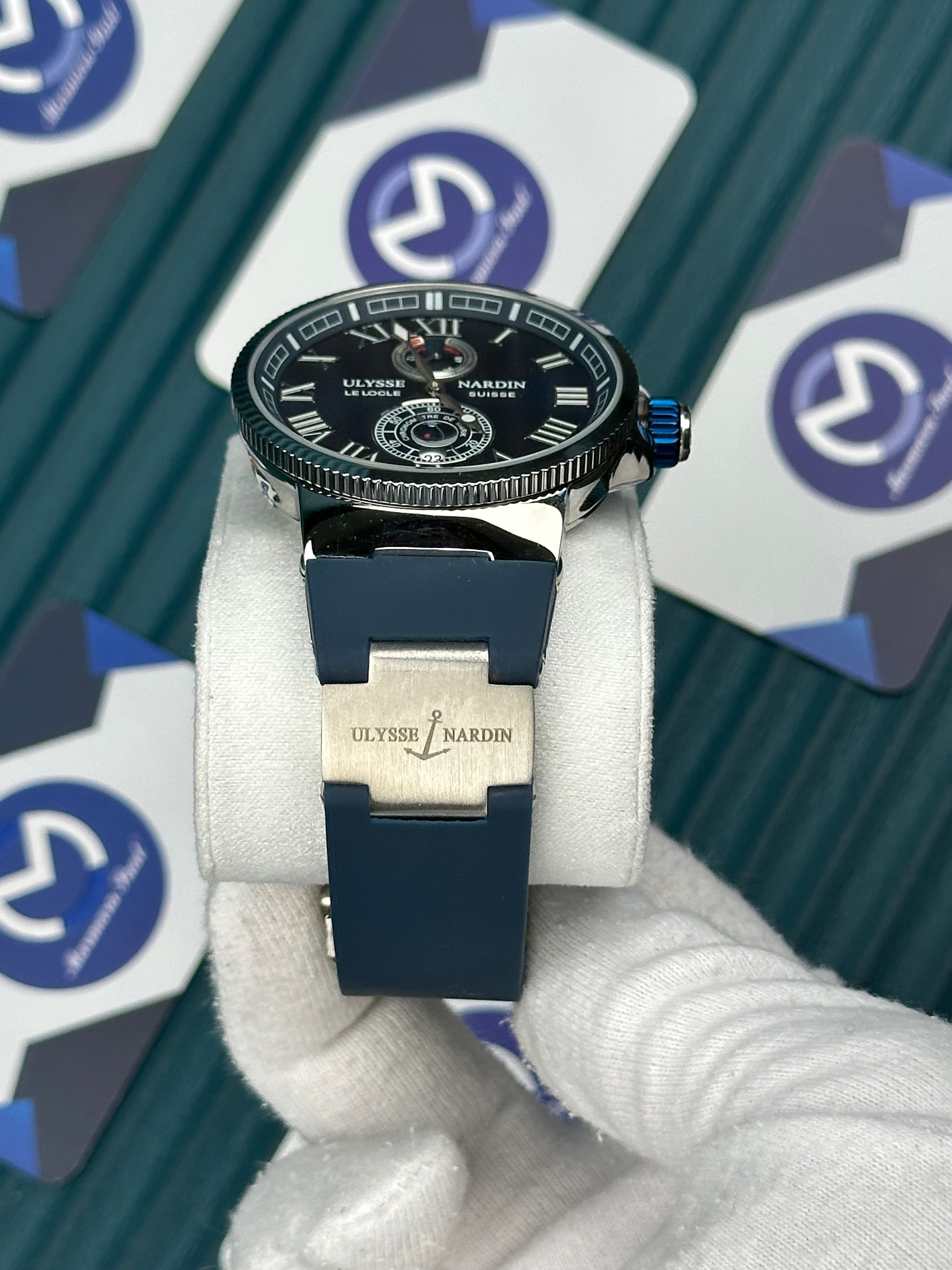 Ulysse Nardin Blue Dial And Cord Chronometer Automatic