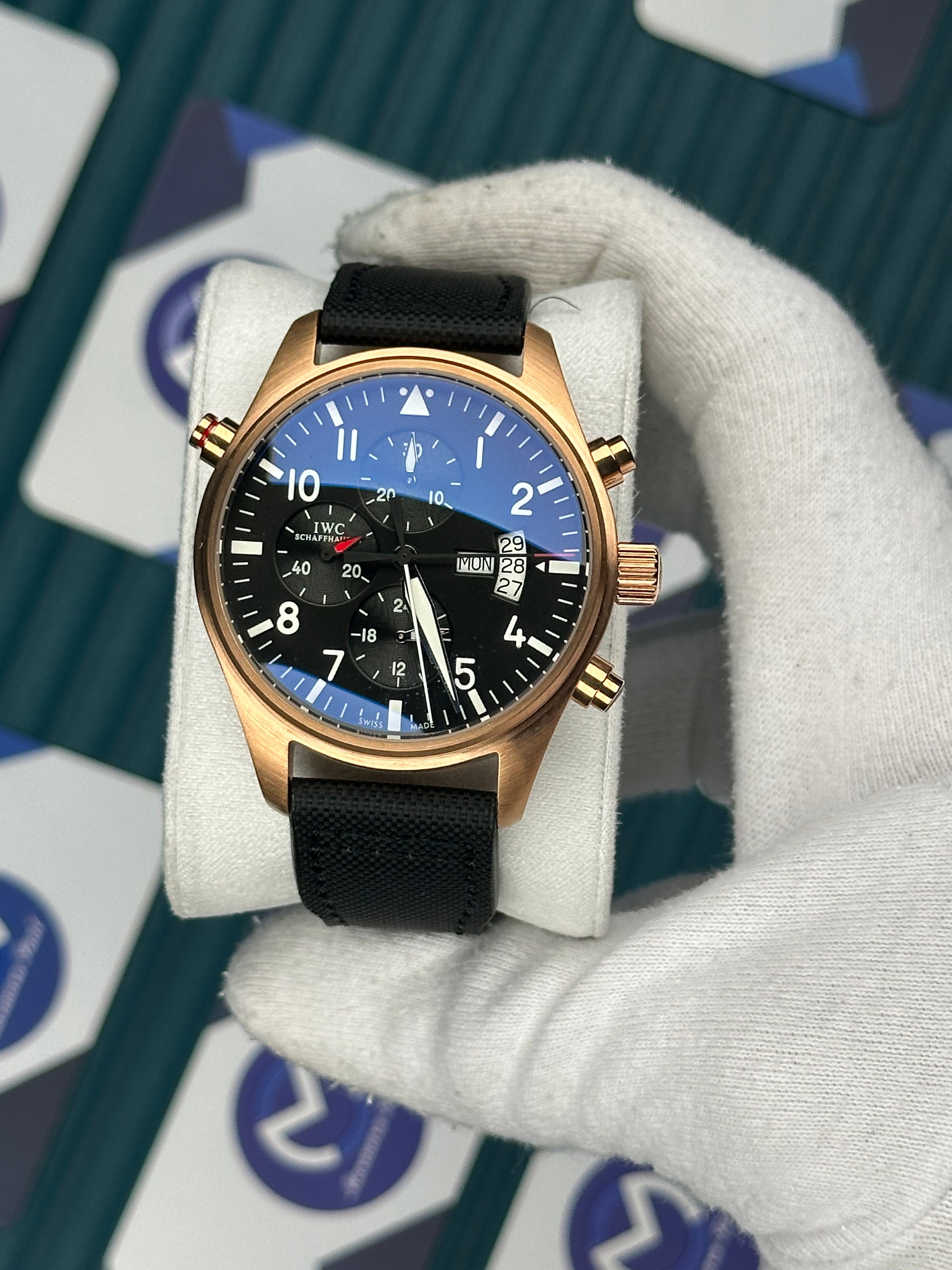 Iwc Edition Le Petit Prince Rose Case Black Dial 