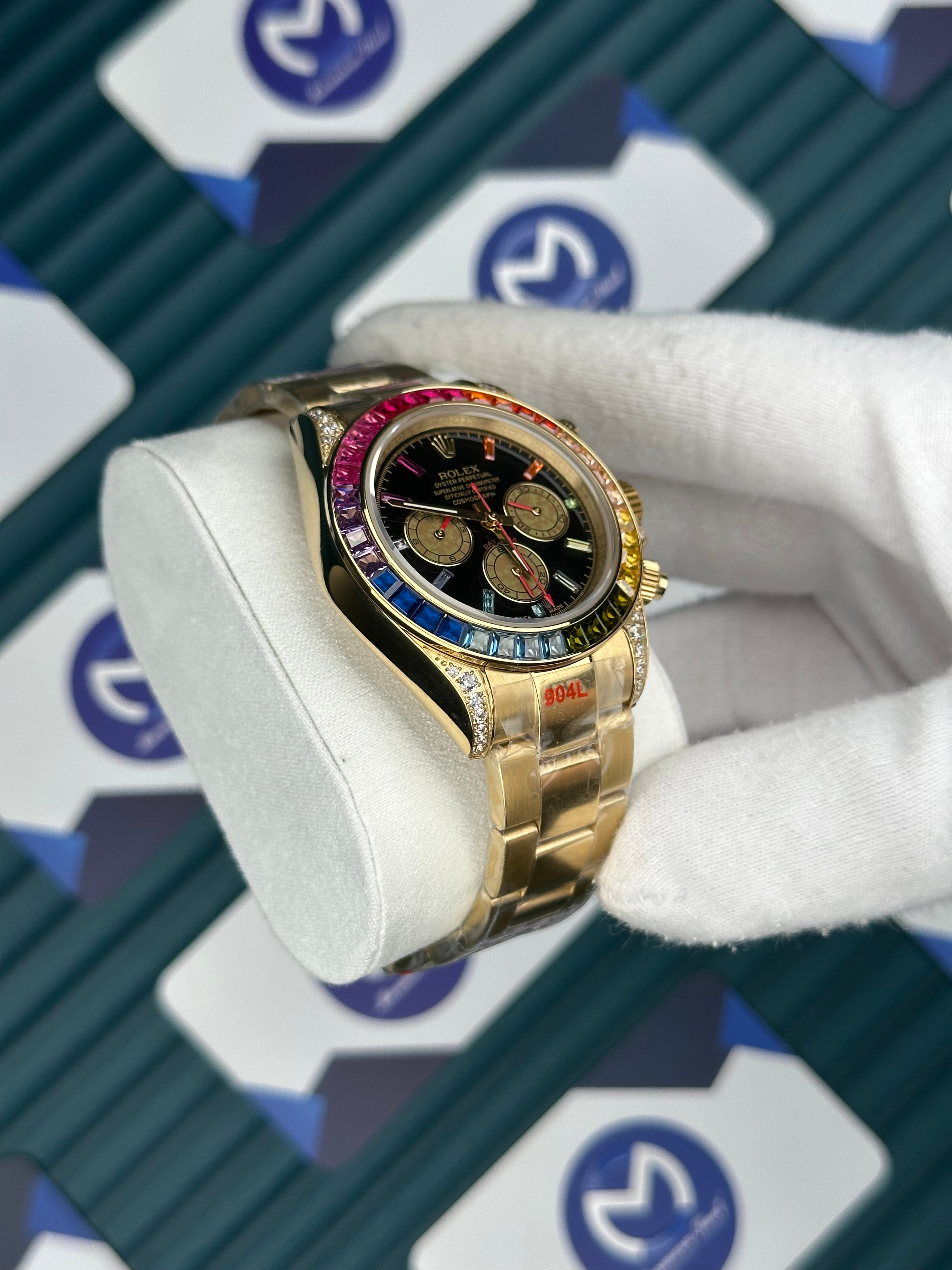 Rolex Gold Rainbow Renkli İndeks