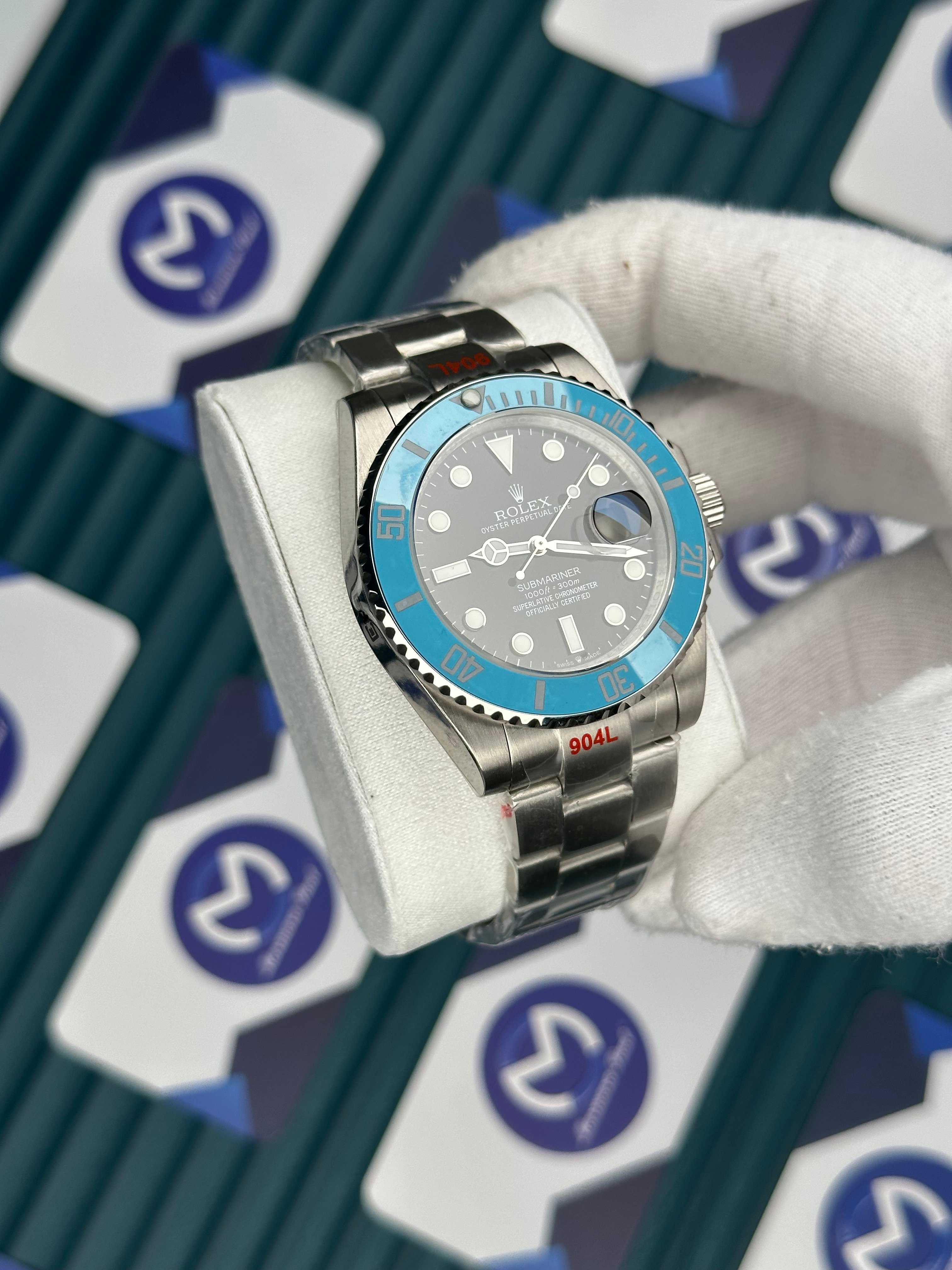 Submariner Seramik Mavi Bezel Siyah Kadran