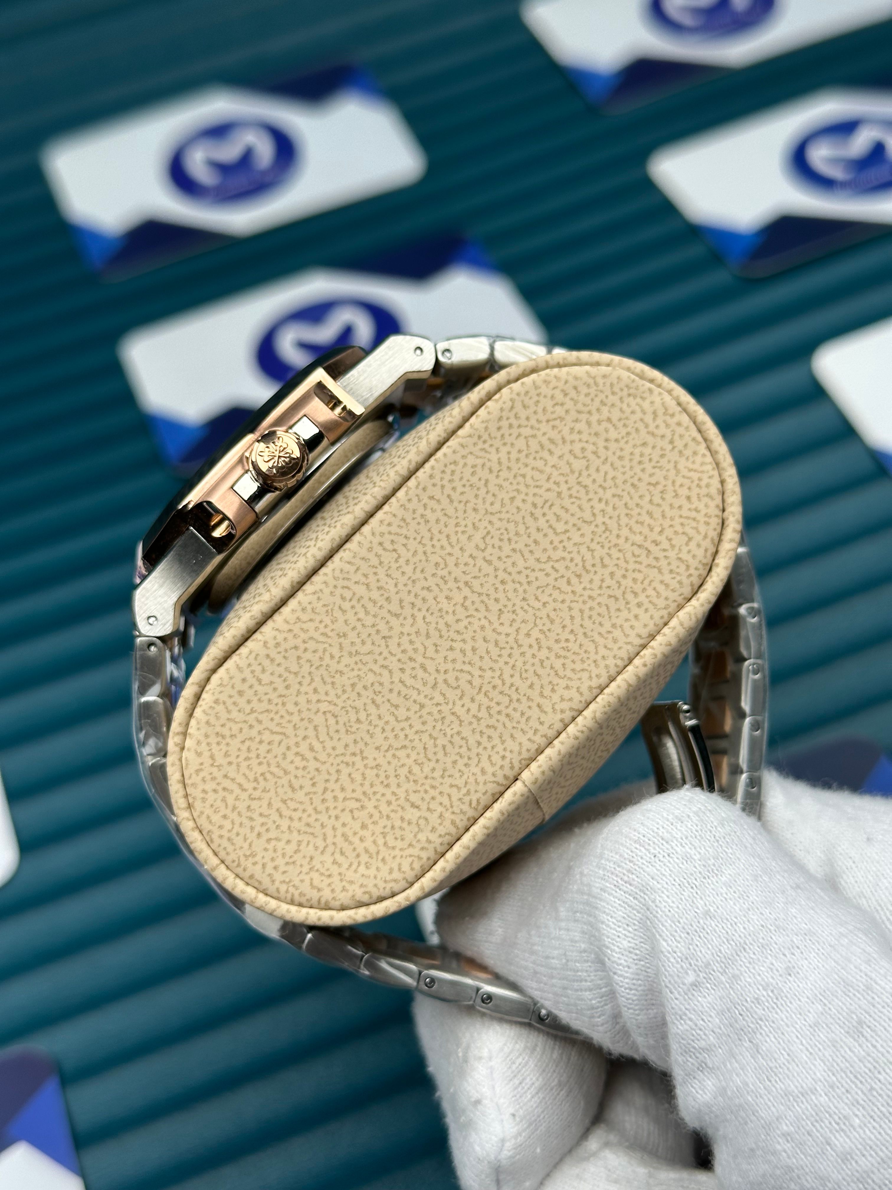 Patek Philippe Silver Rose Kordon Mavi Kadran