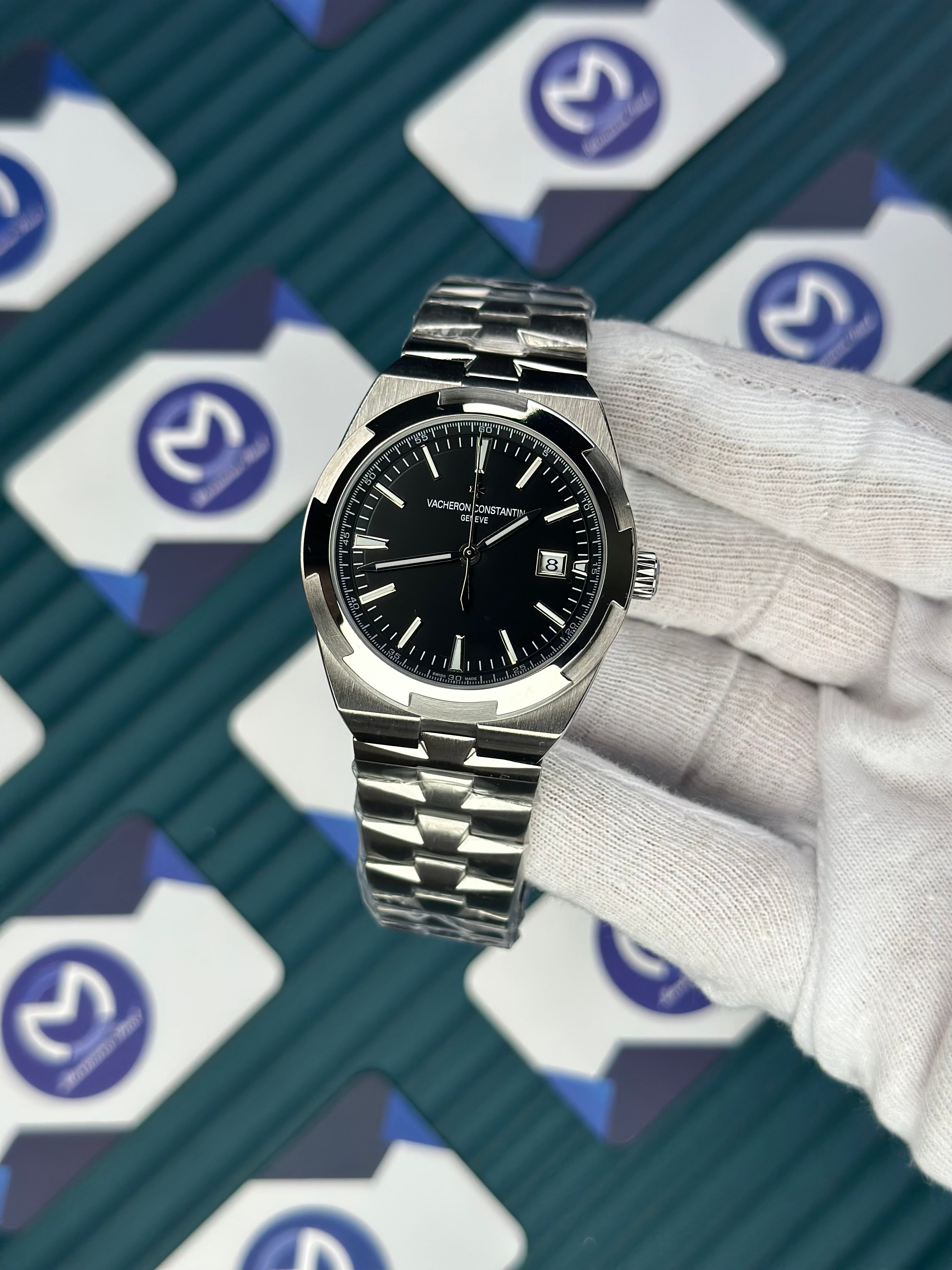 VACHERON CONSTANTIN BLACK OVERSEAS SILVER