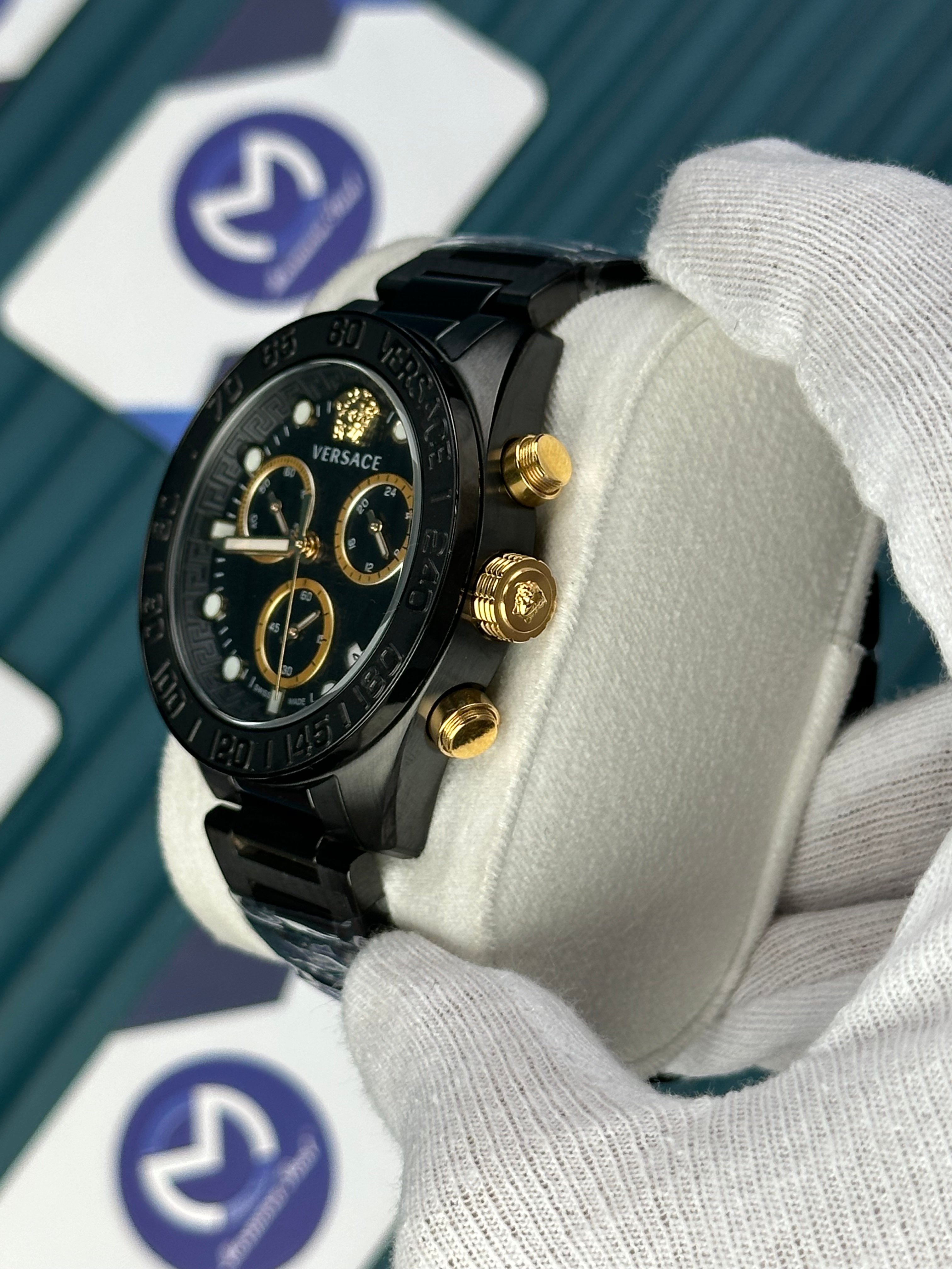 VERSACE FULL BLACK GOLD DETAILS NEW SEASON
