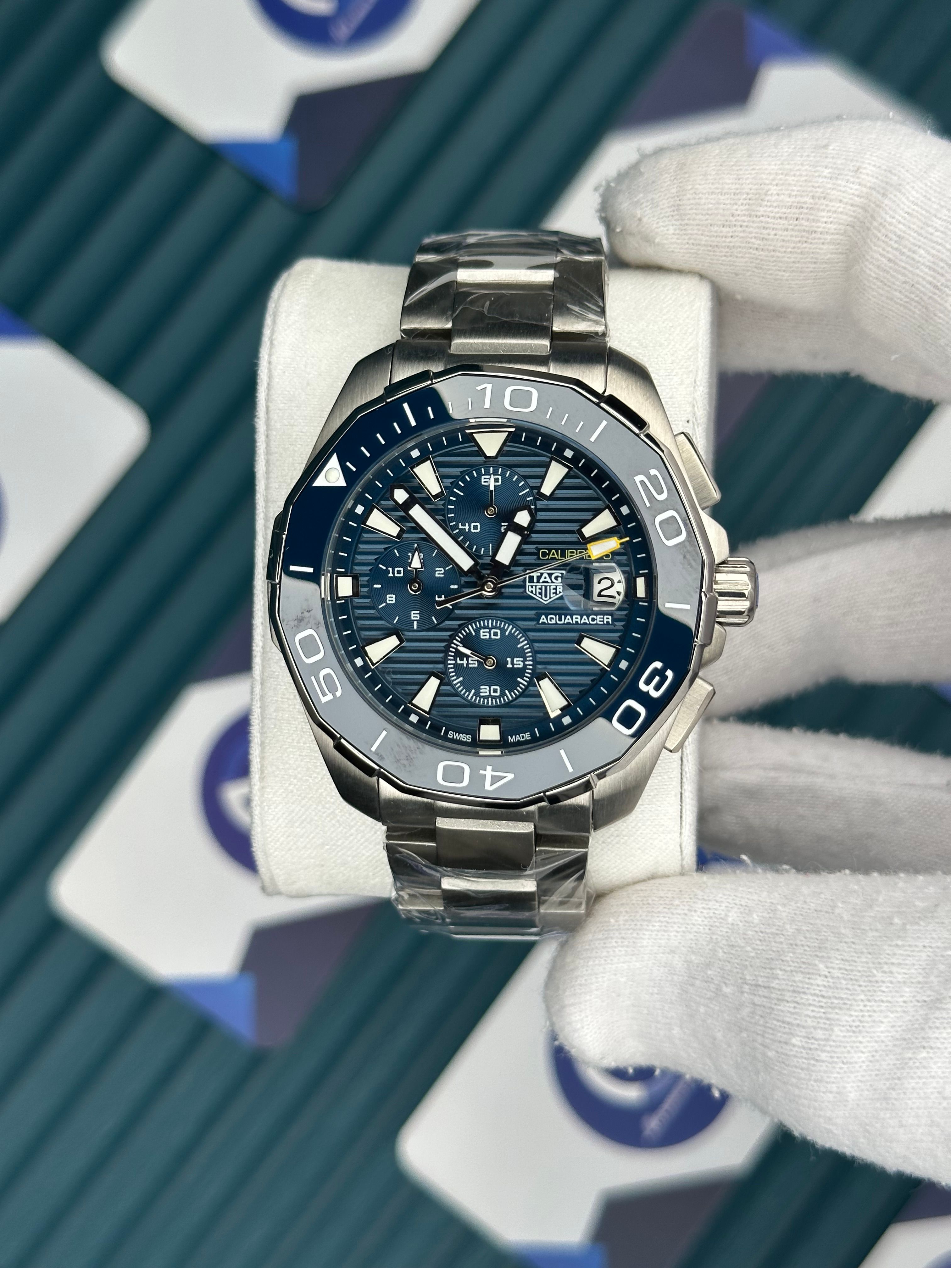 Tagheuer Aquaracer Calibre 5 Mavi Kadran Fonksiyonlu 