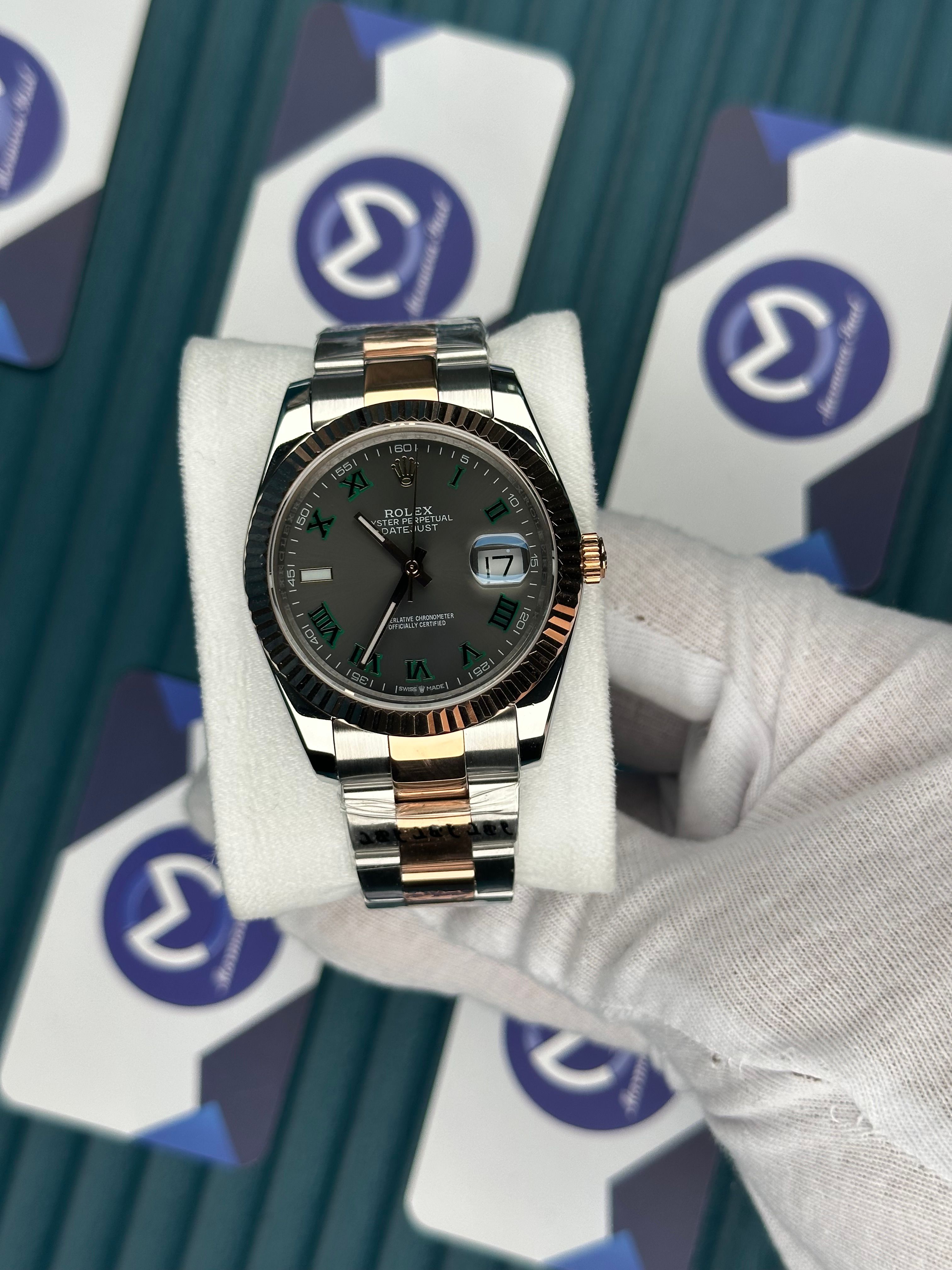ROLEX DATEJUST ARDUVAZ ROSE-SILVER OYSTER