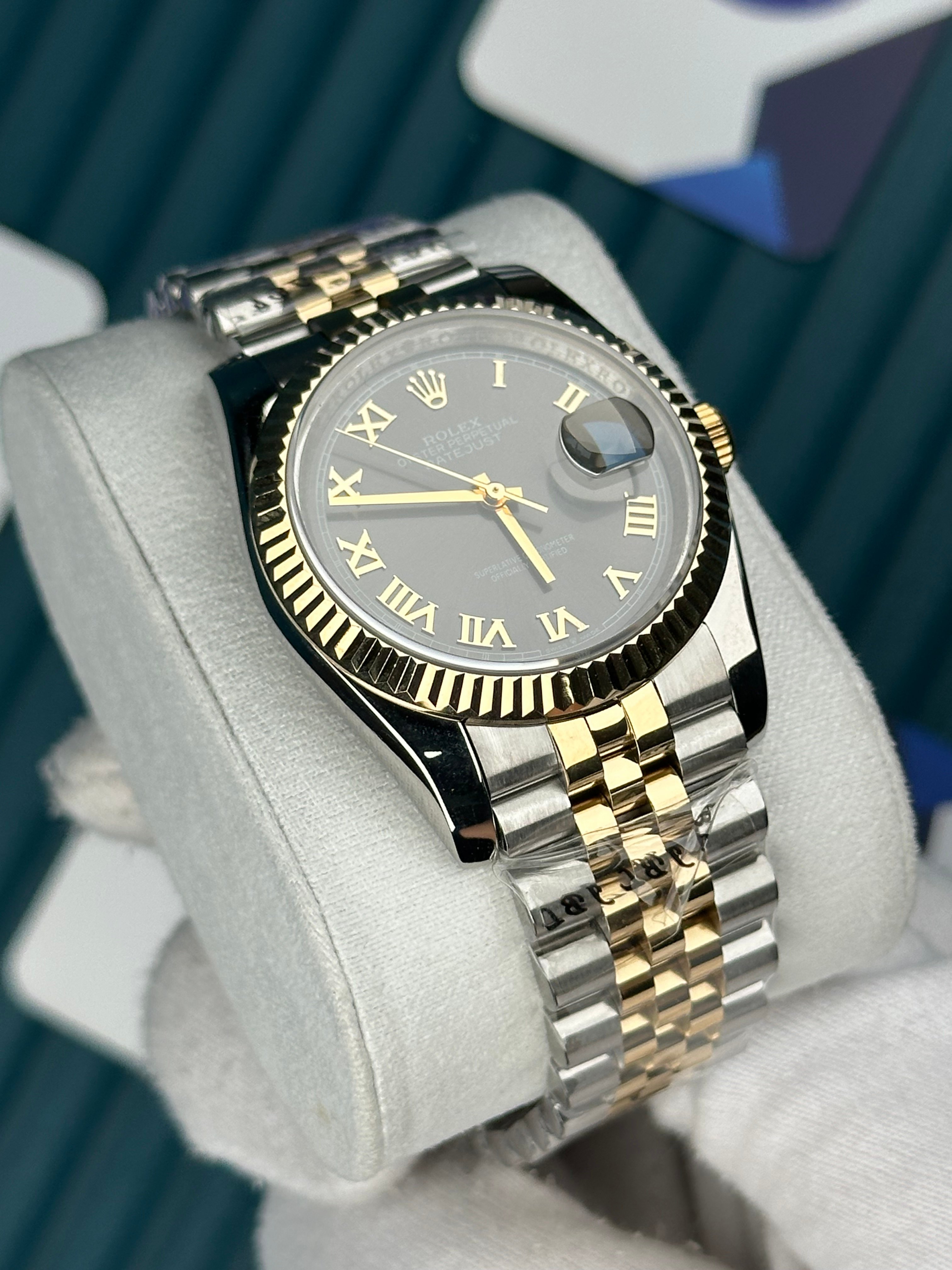 ROLEX 36 ROMA RAKAMLI GOLD INDEX GRI KADRAN JUBILEE