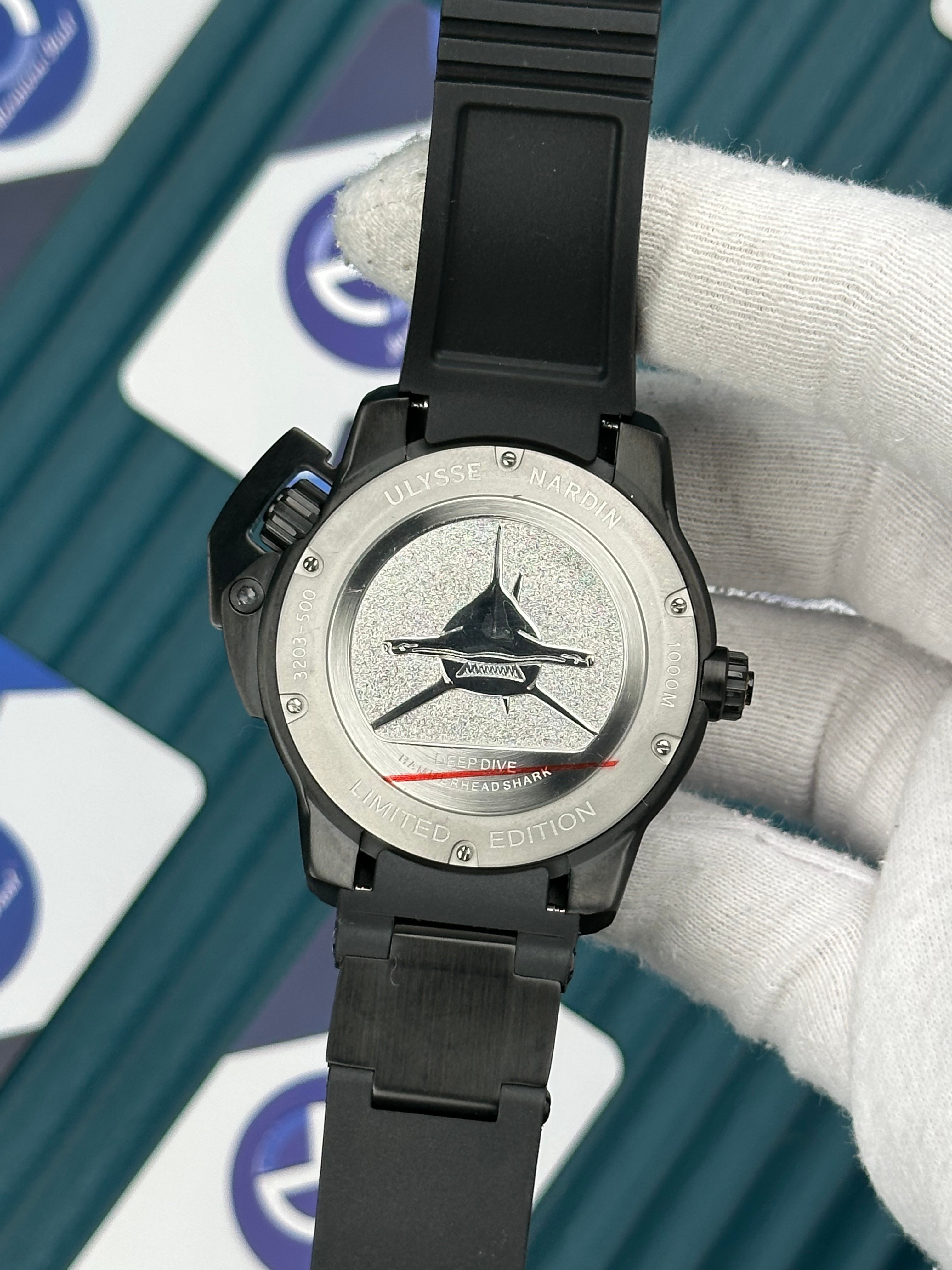 Ulysse Nardin Hammerhead Shark Black And Yellow Detail