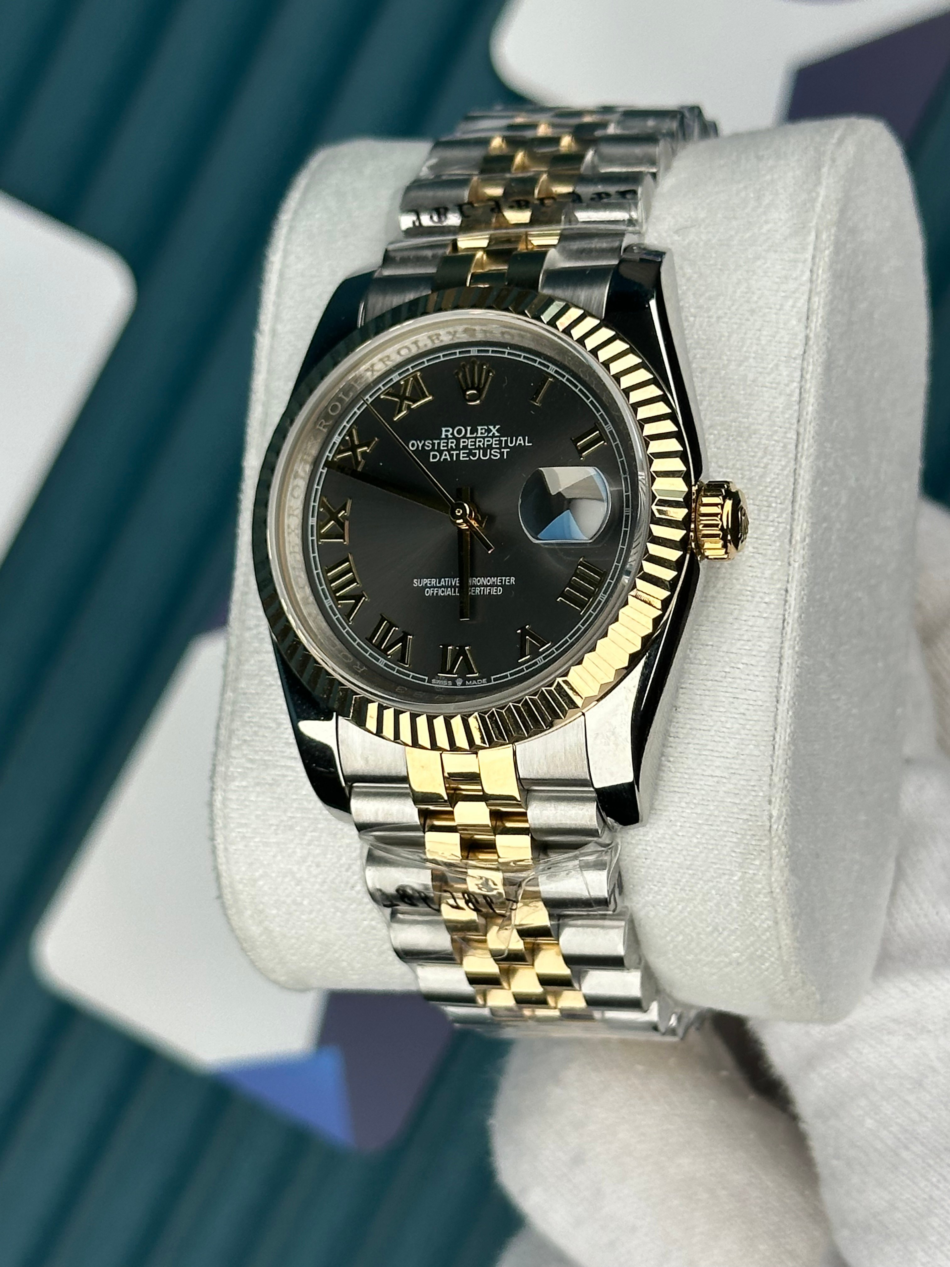 ROLEX 36 ROMA RAKAMLI GOLD INDEX GRI KADRAN JUBILEE