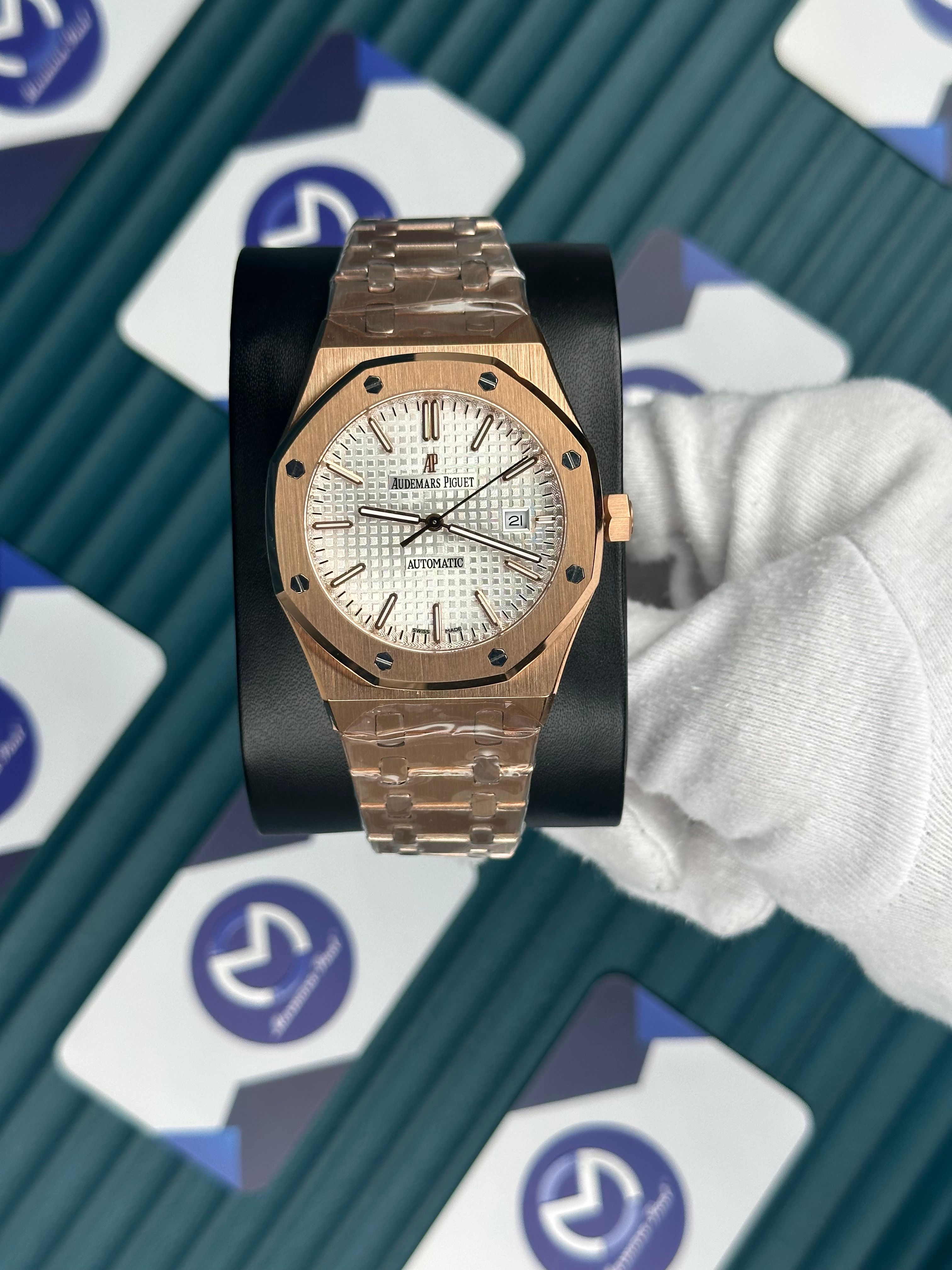 Audemars Piguet Royal Oak Rose Gold Beyaz Kadran Automatic