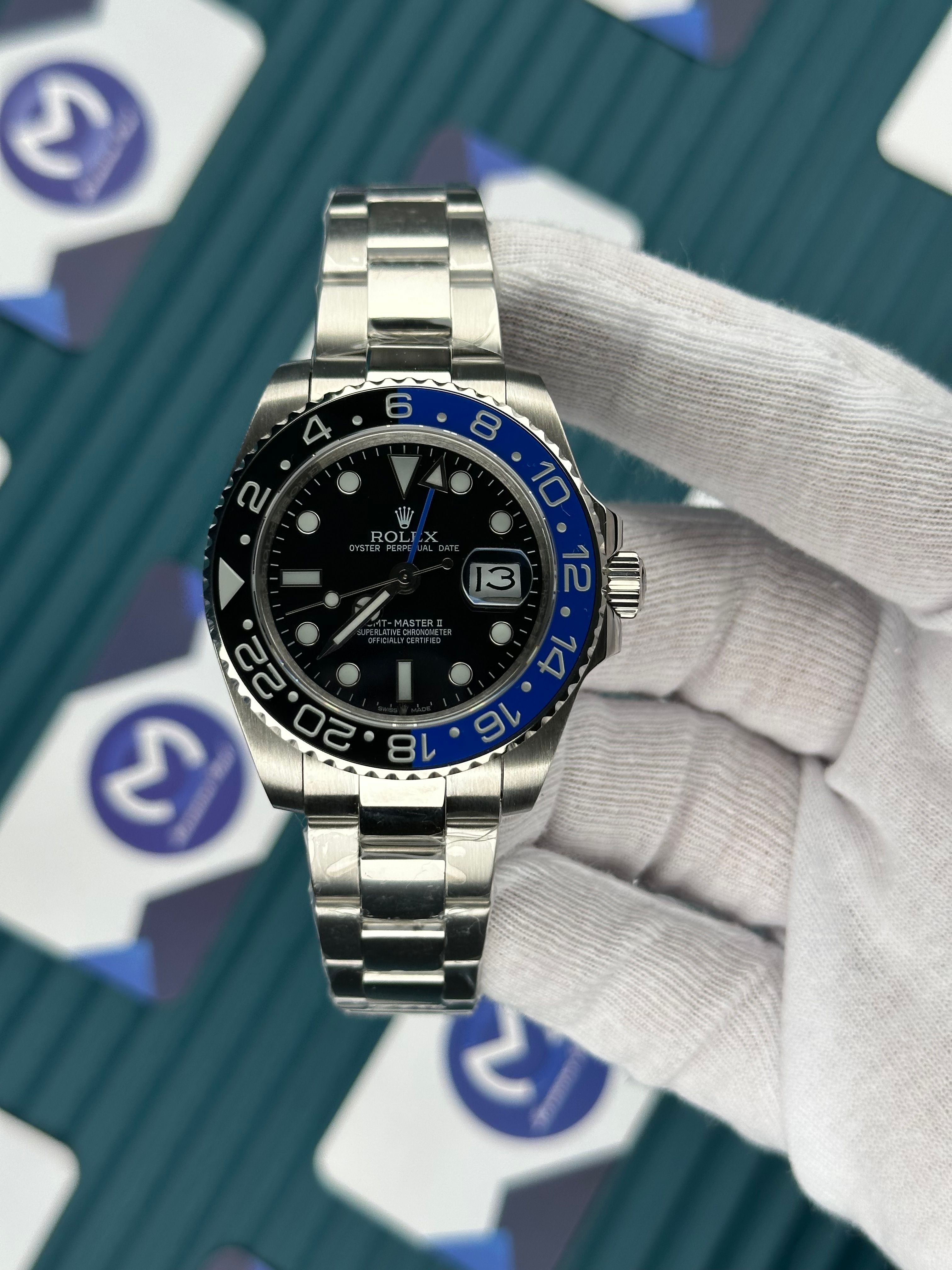 ROLEX GMT MASTER II BLACK DIAL BATMAN OYSTER