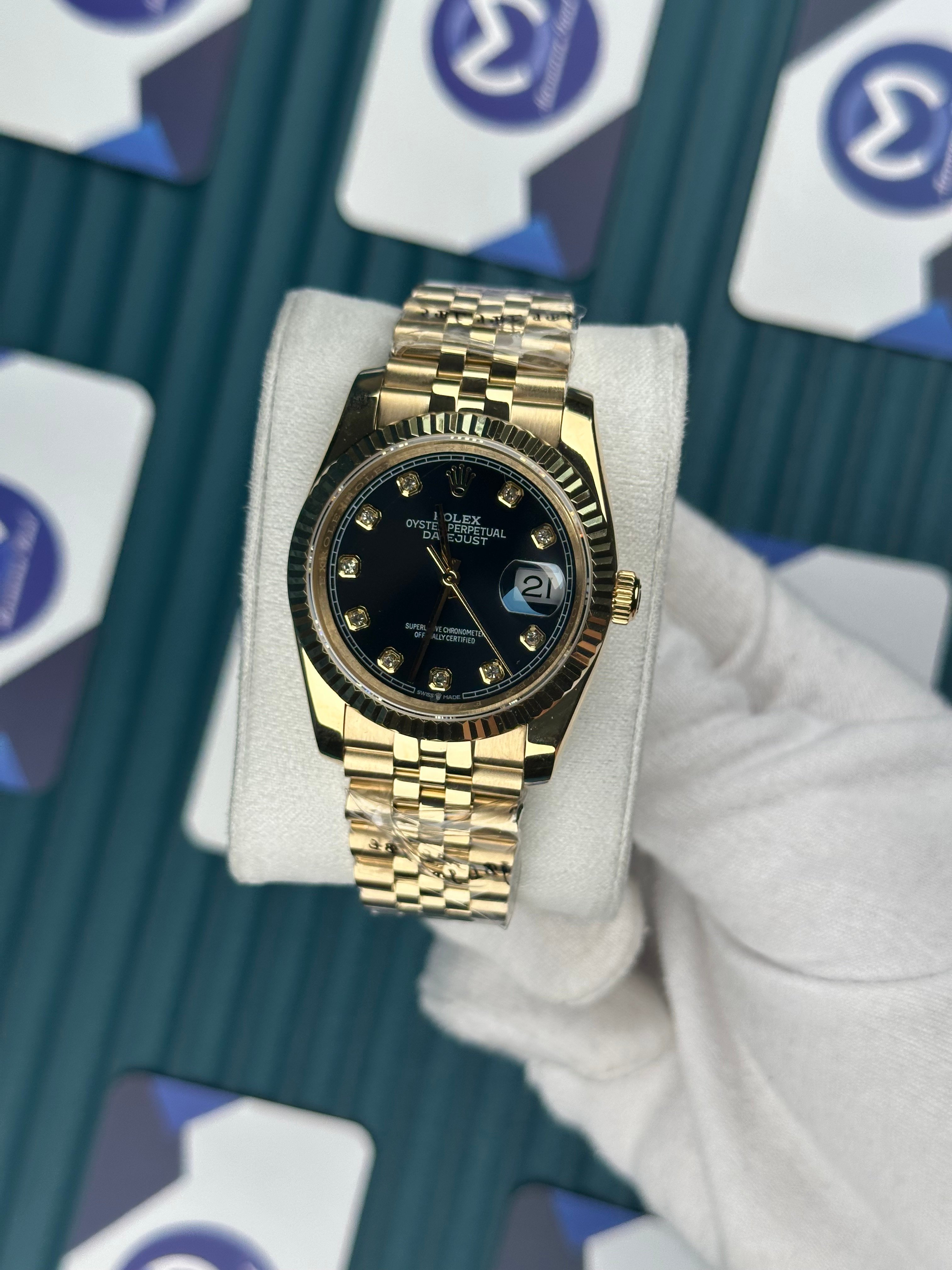 ROLEX 36 SİYAH KADRAN GOLD JUBILEE