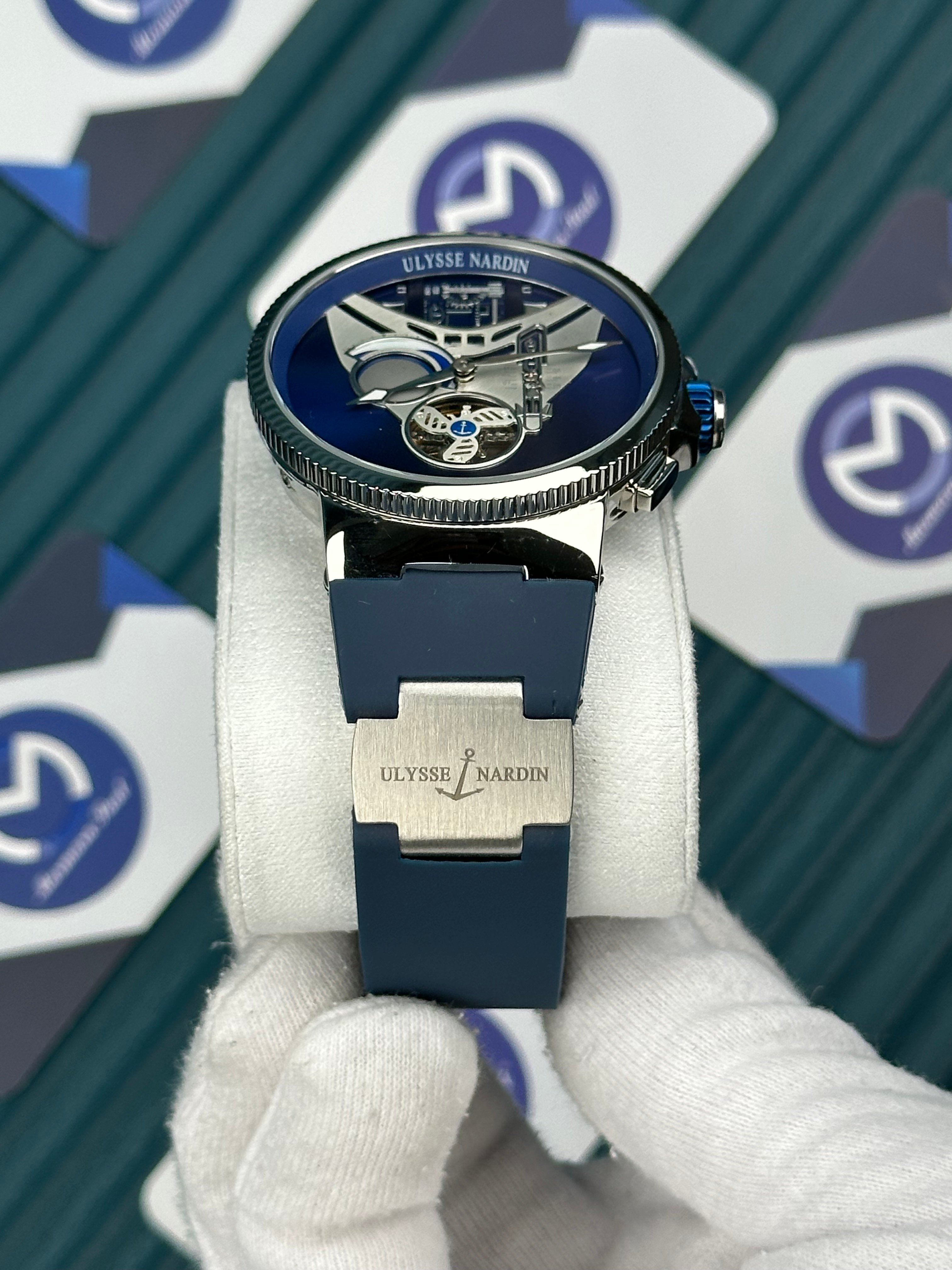 Ulysse Nardin Marine 300 Meters Blue Cord And Dial