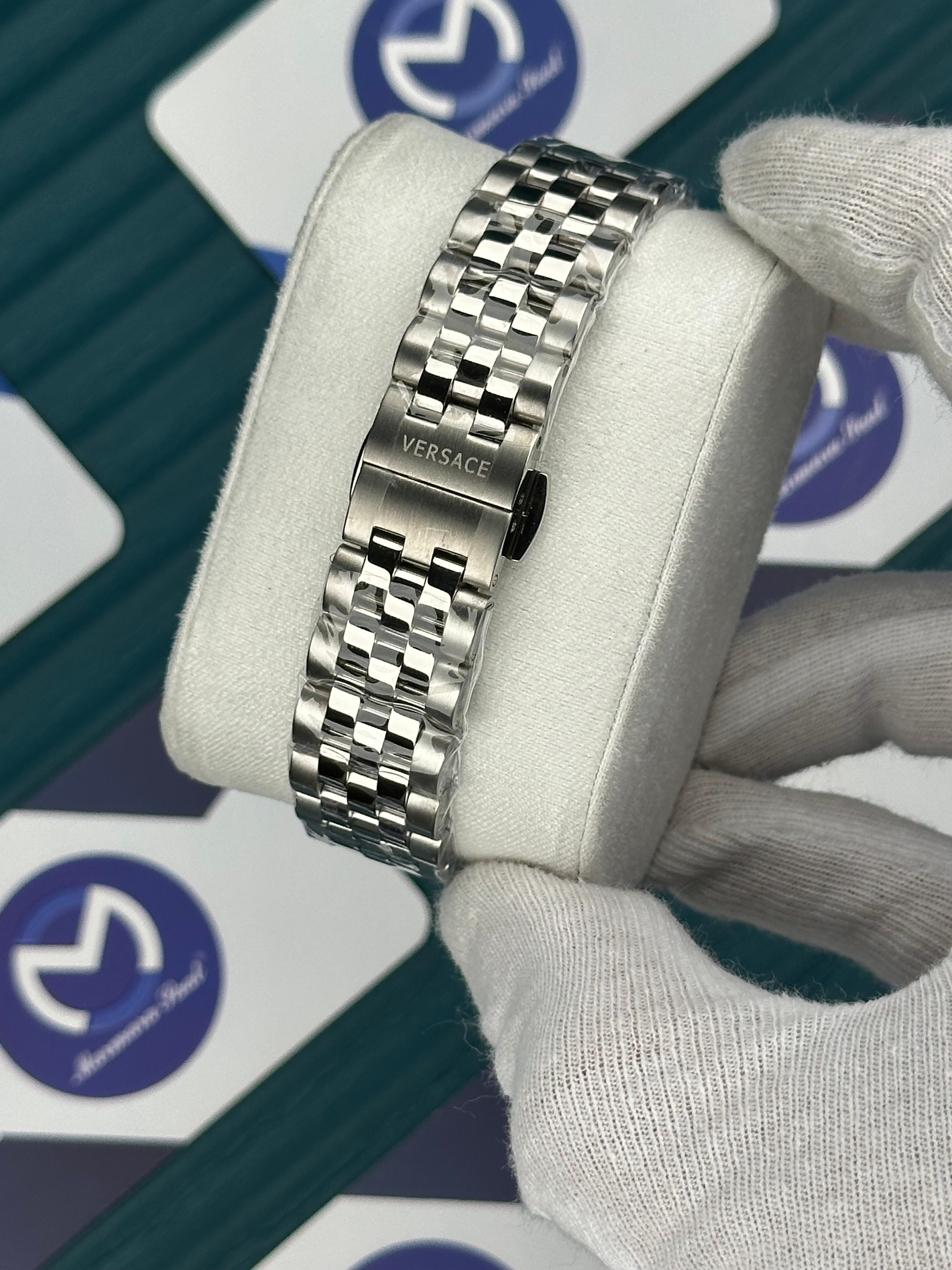 VERSACE 36 GREEN DIAL SILVER JUBILE