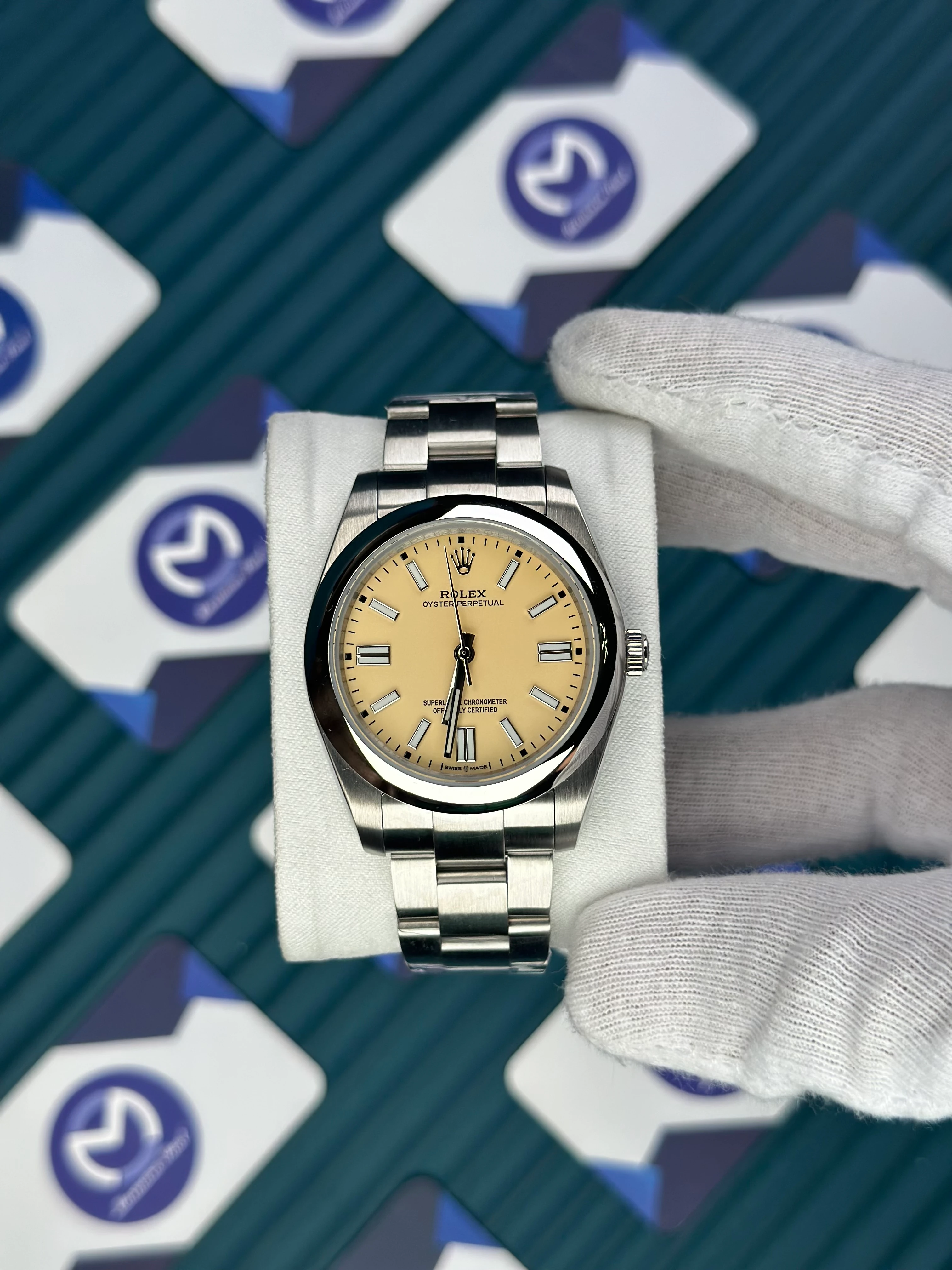 ROLEX OYSTER PERPETUAL BEIGE 