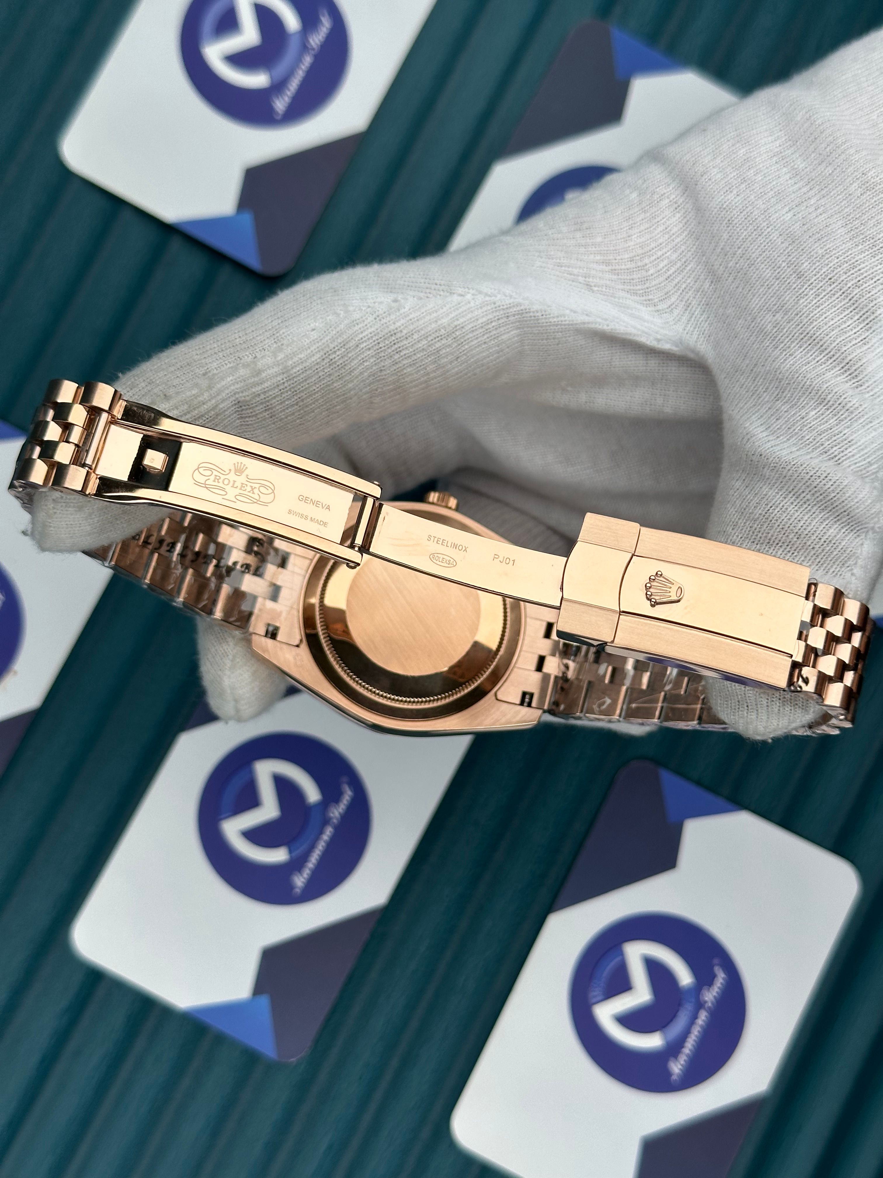 ROLEX DATEJUST ROSE DIAL ROSE JUBILE