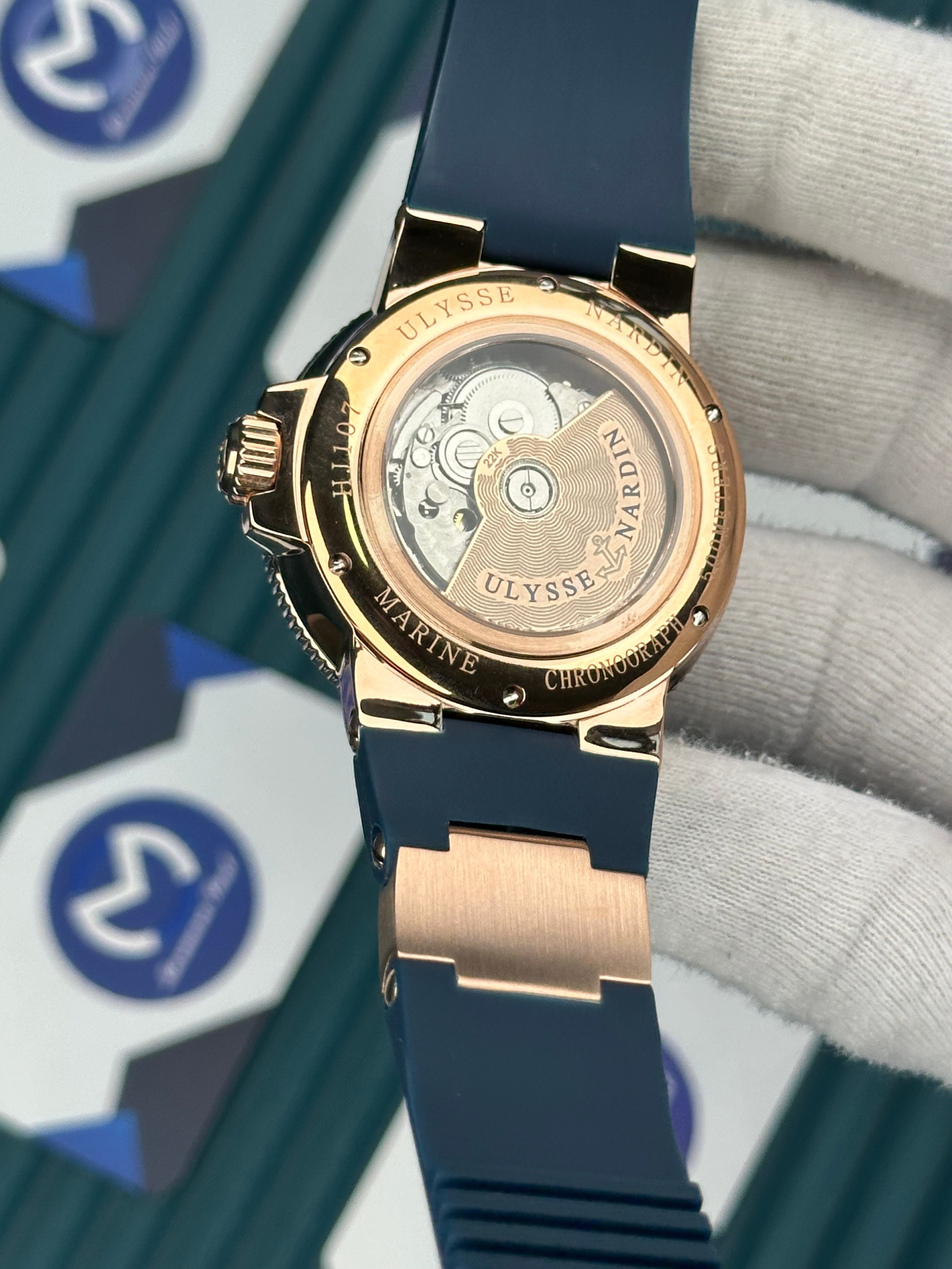 Ulysse Nardin Rose Case Blue Cord Chronometer Automatic