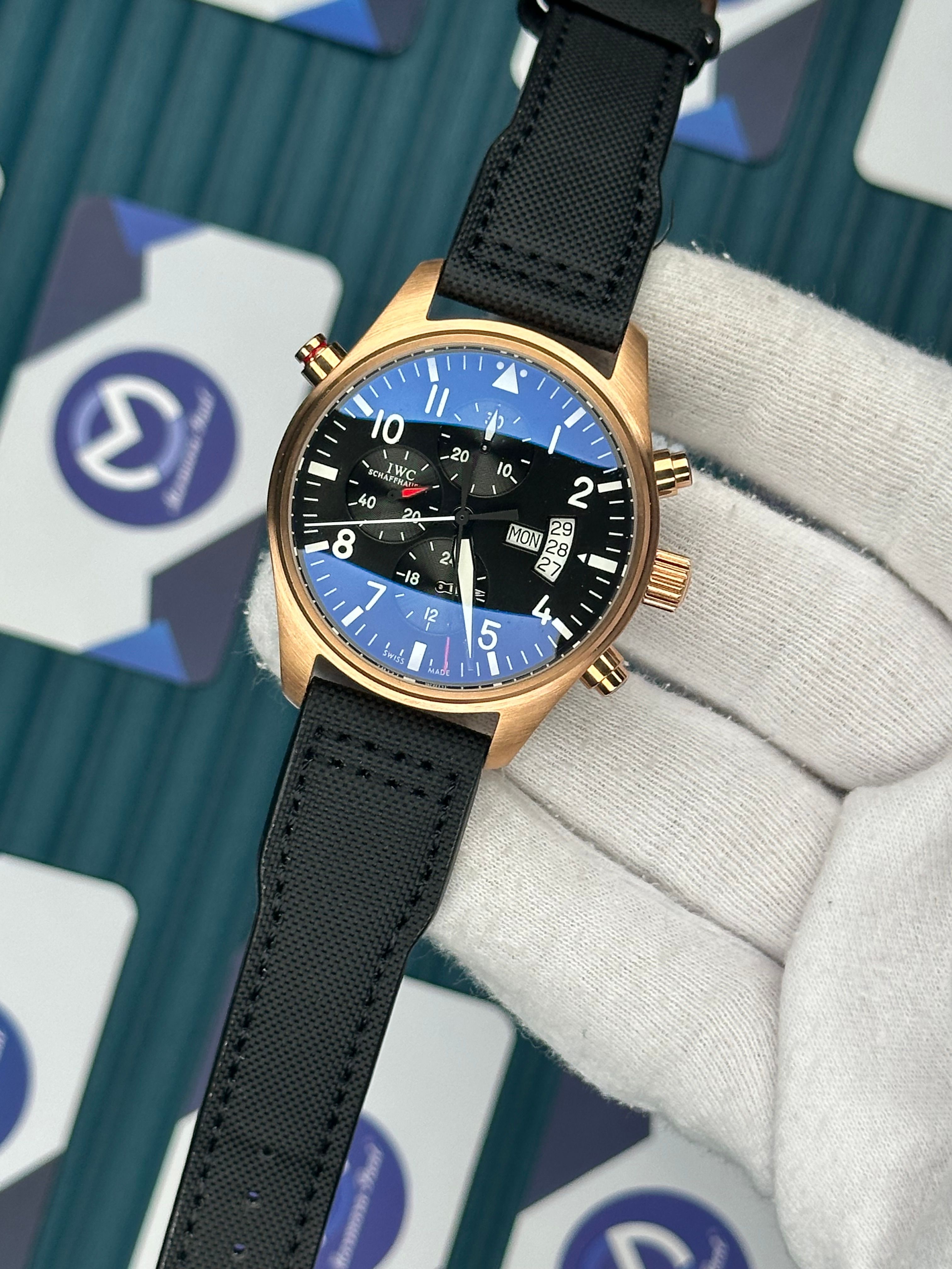 Iwc Edition Le Petit Prince Rose Case Black Dial 
