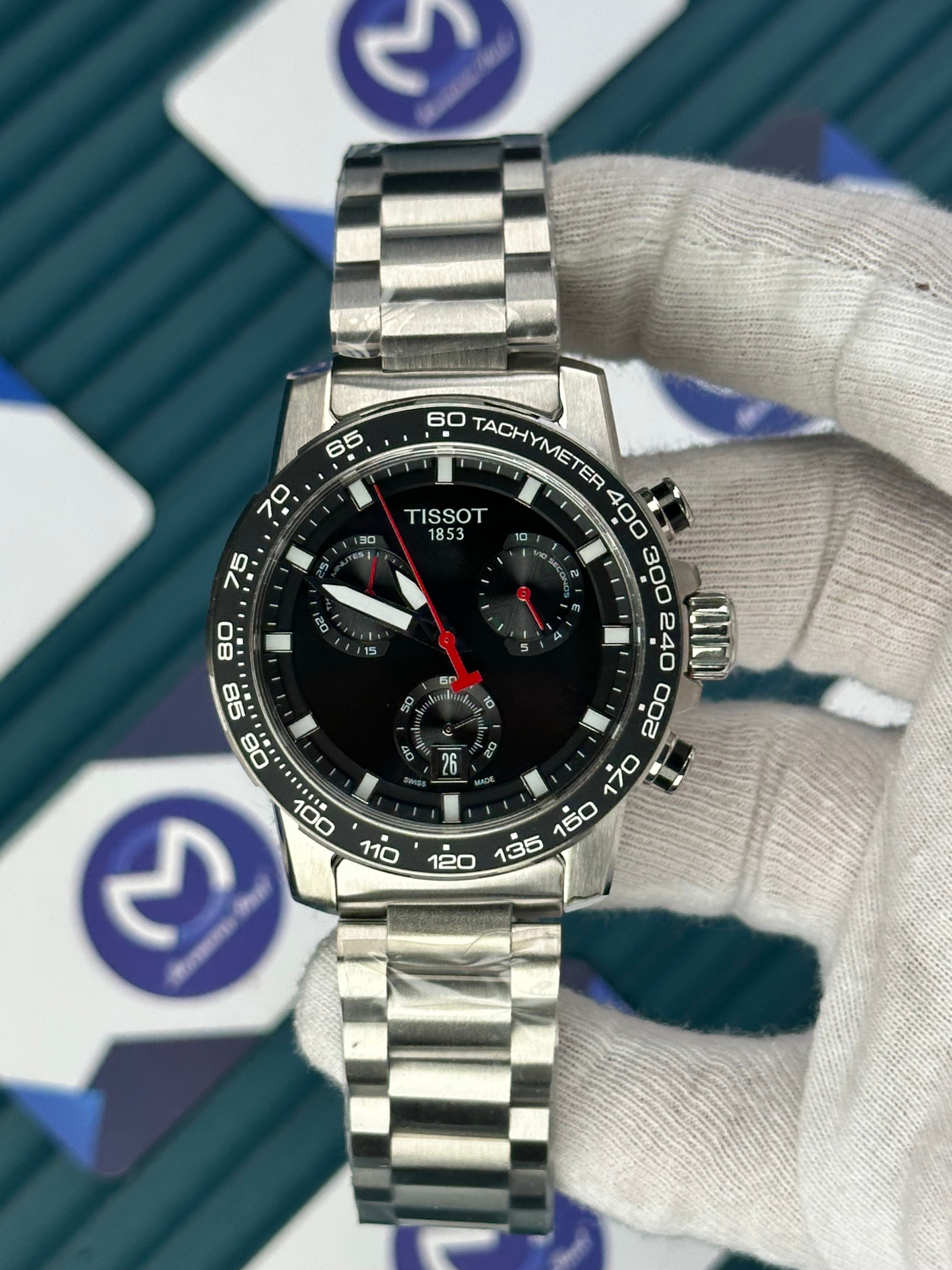 TISSOT SUPERSPORT CHRONO BLACK DIAL SILVER