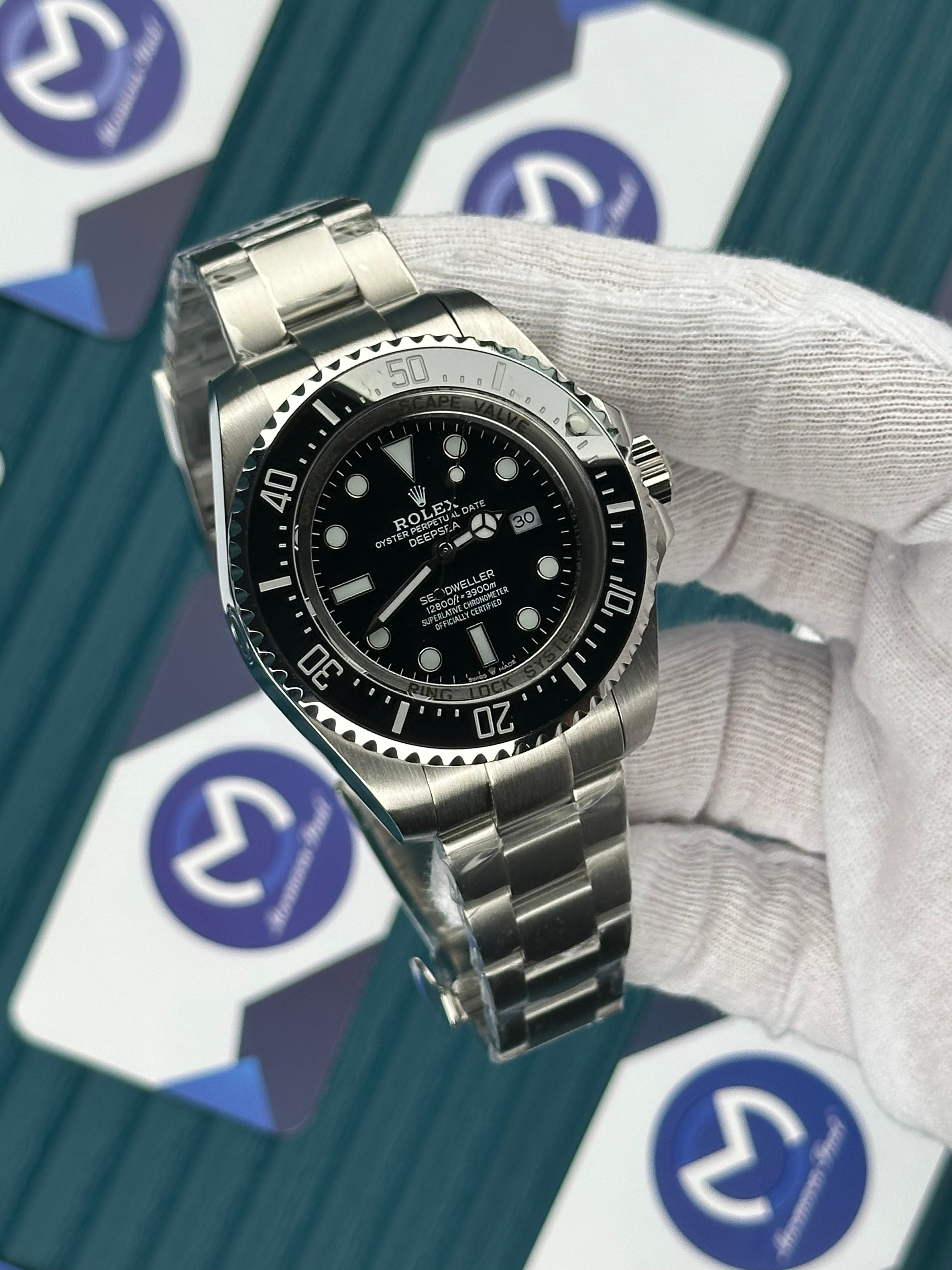 ROLEX DEEP SEA BLACK DIAL SILVER OYSTER