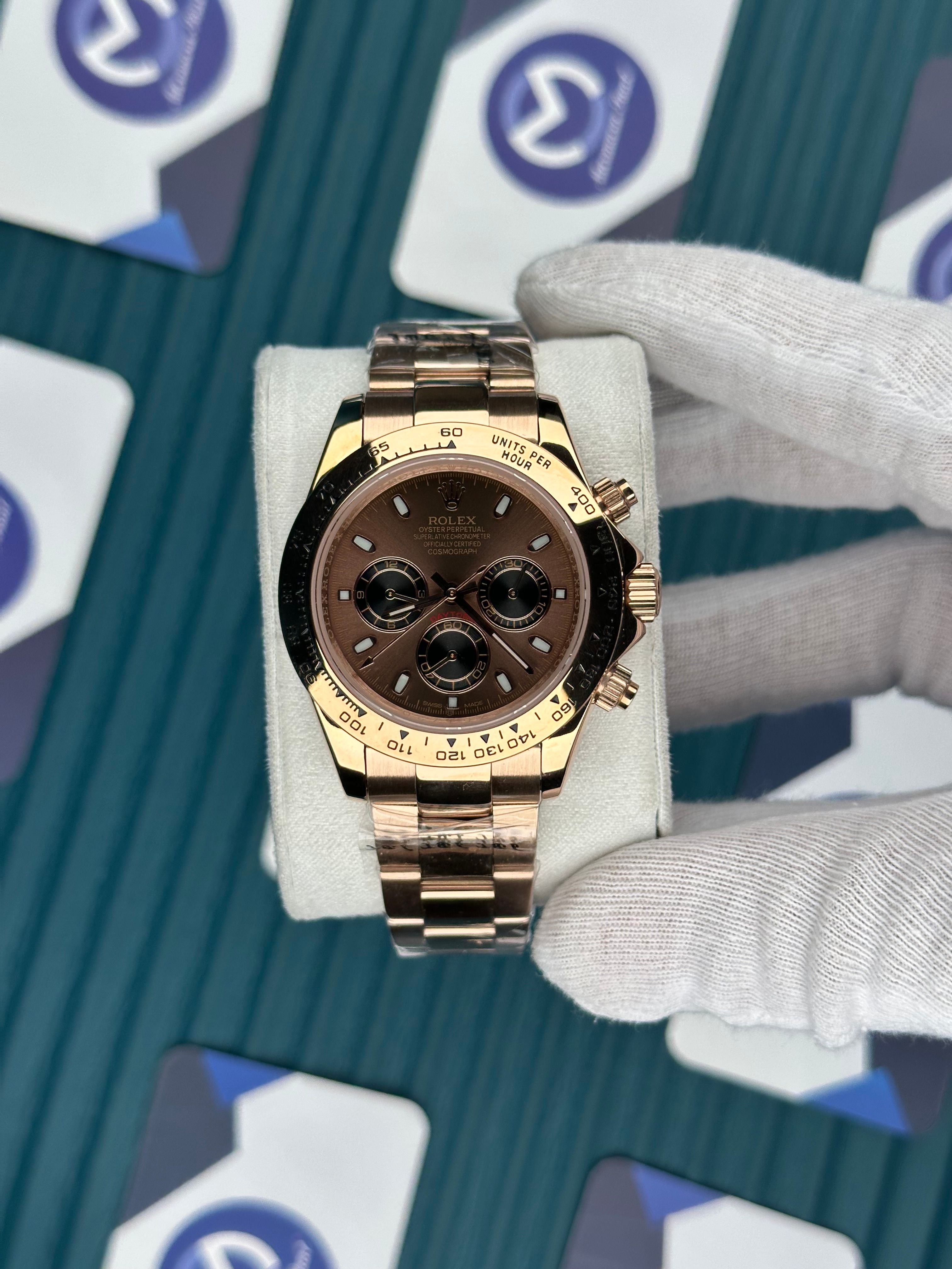 ROLEX DAYTONA BROWN DIAL ROSE OYSTER