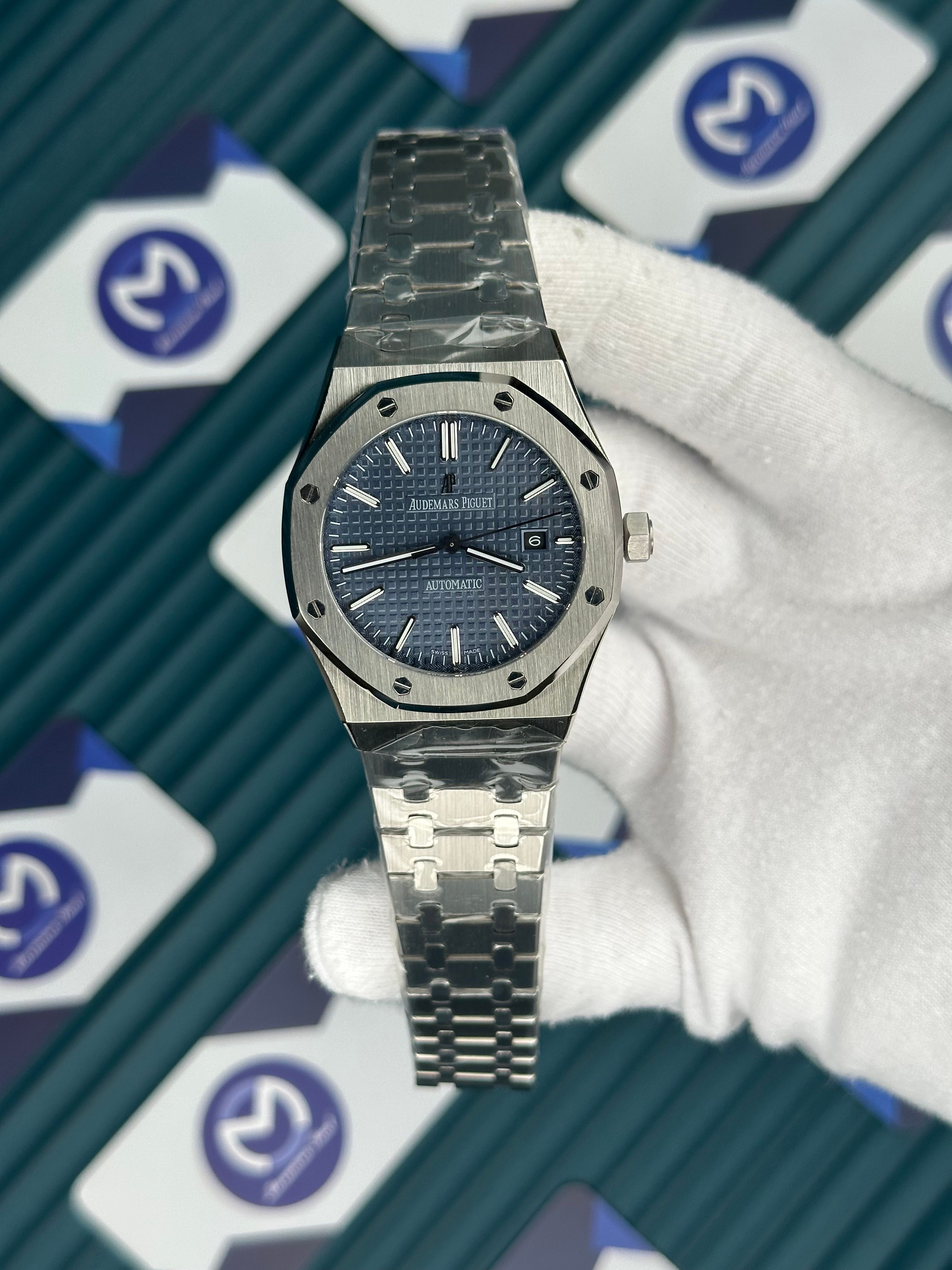Audemars Piguet Royal Oak Selwinding 50'th Gümüş Kordon Mavi Kadran Automatic
