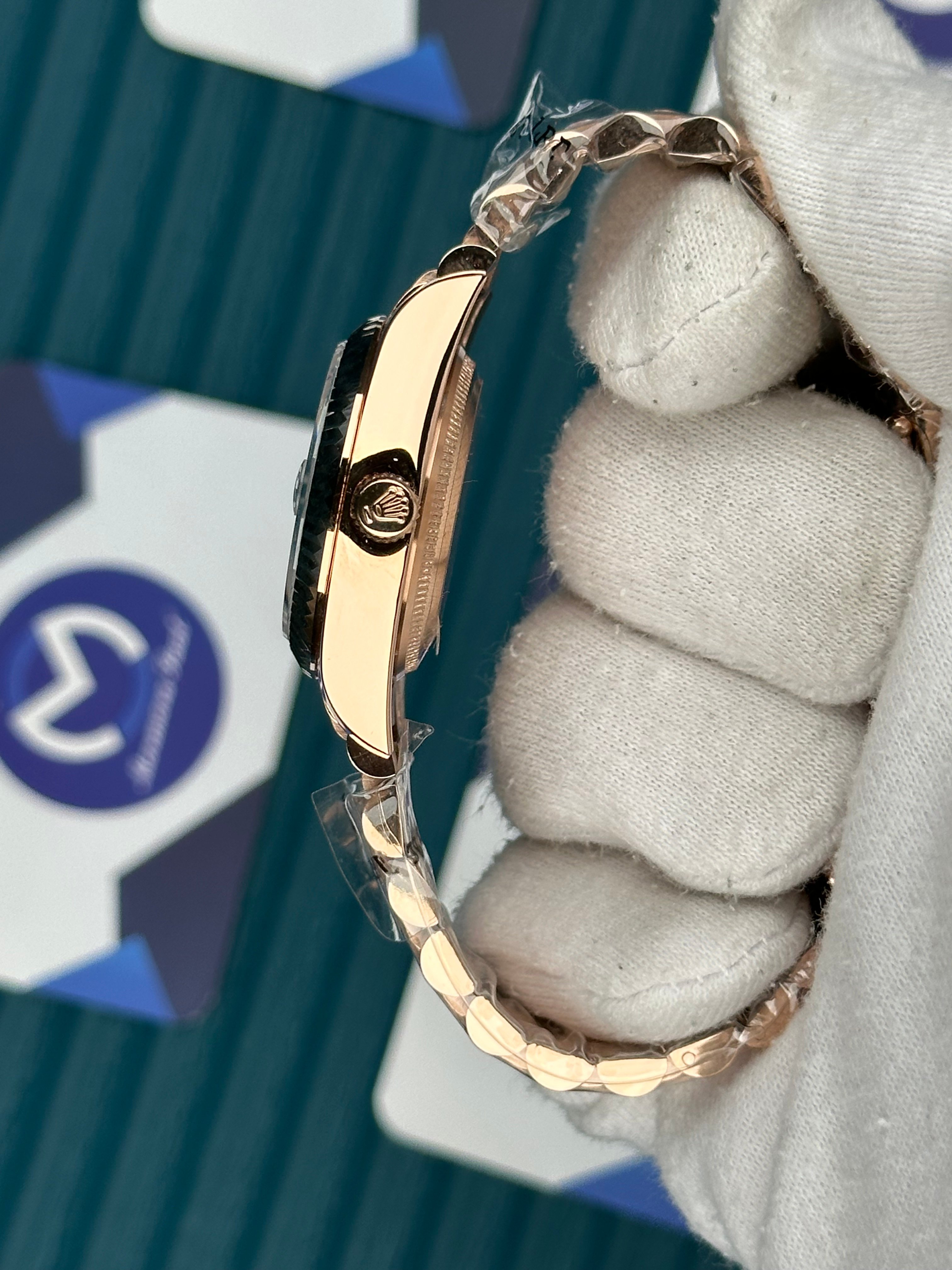 ROLEX 31 SEDEFLİ MAVİ ROSE PRESIDENT