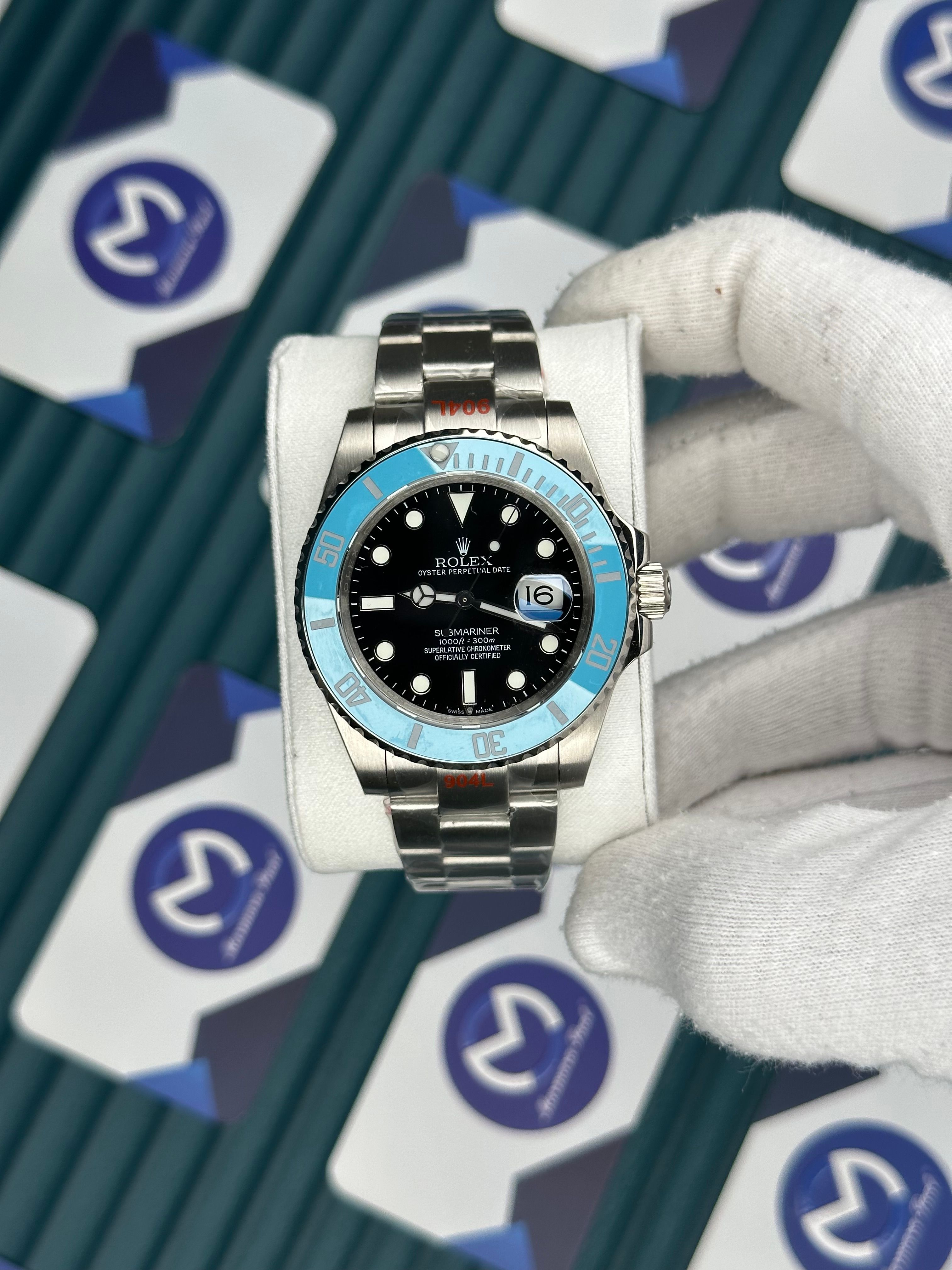 Submariner Seramik Mavi Bezel Siyah Kadran